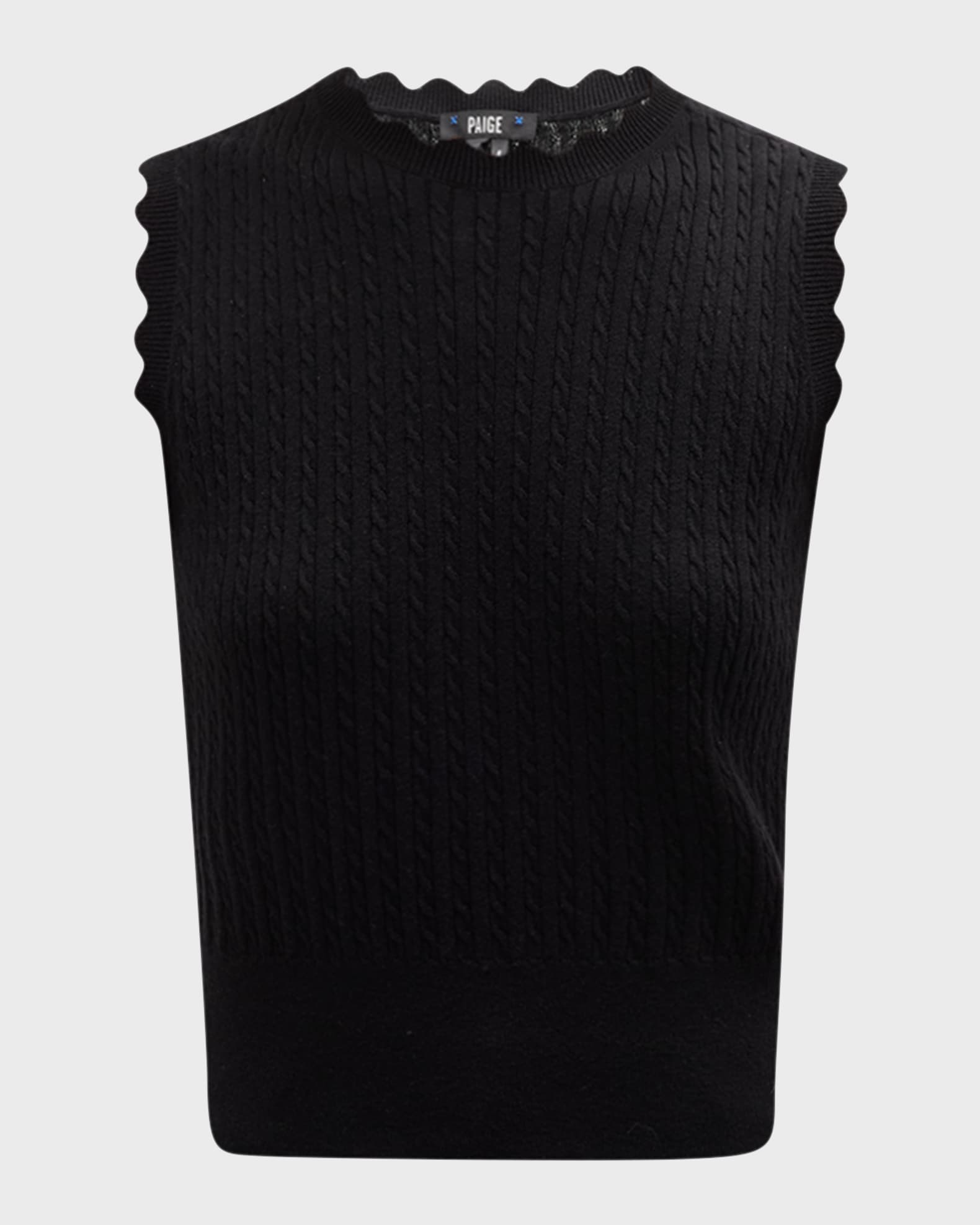 PAIGE Syrie Cable-Knit Top | Neiman Marcus