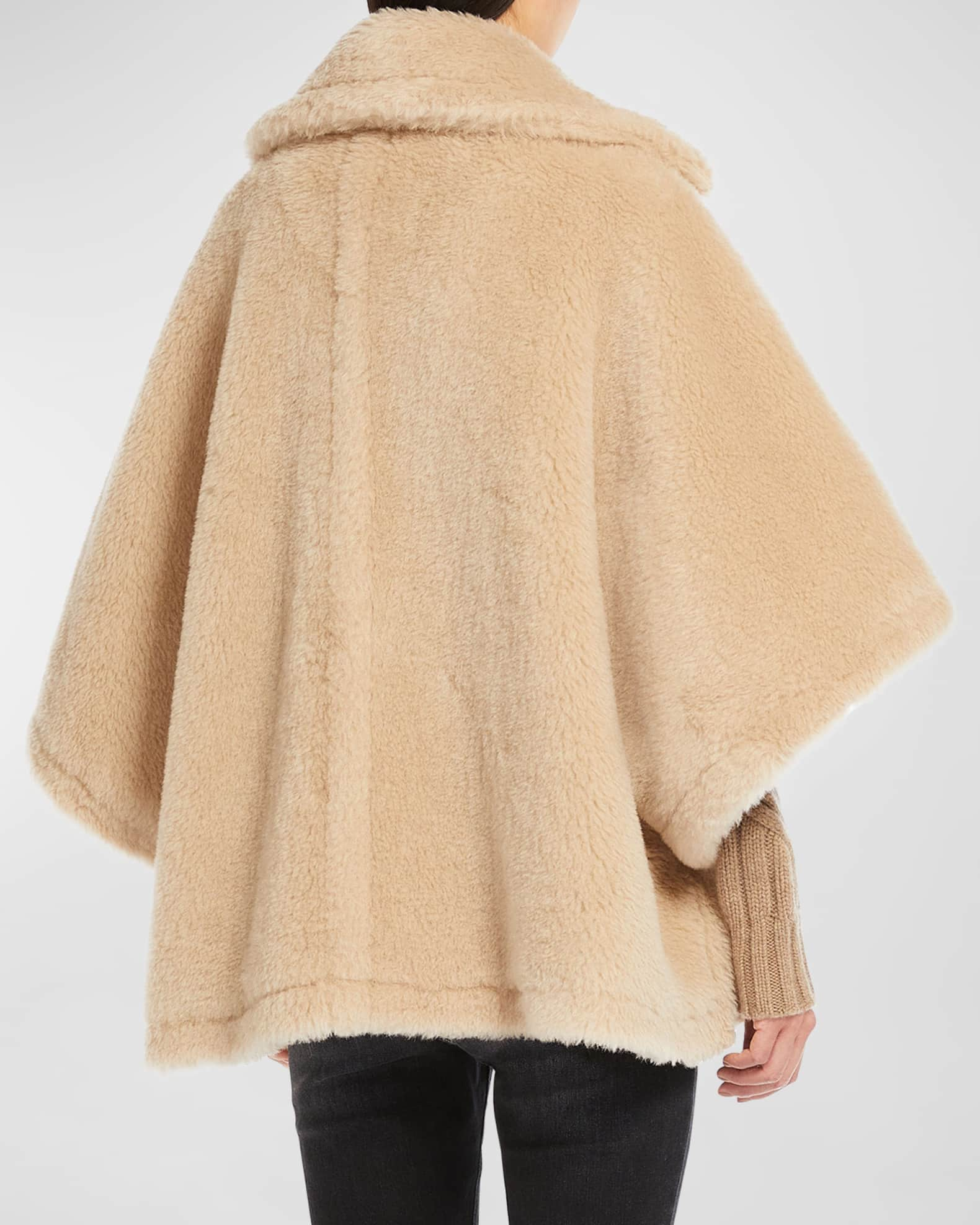 Max Mara Aleggio Wool-Blend Cape | Neiman Marcus