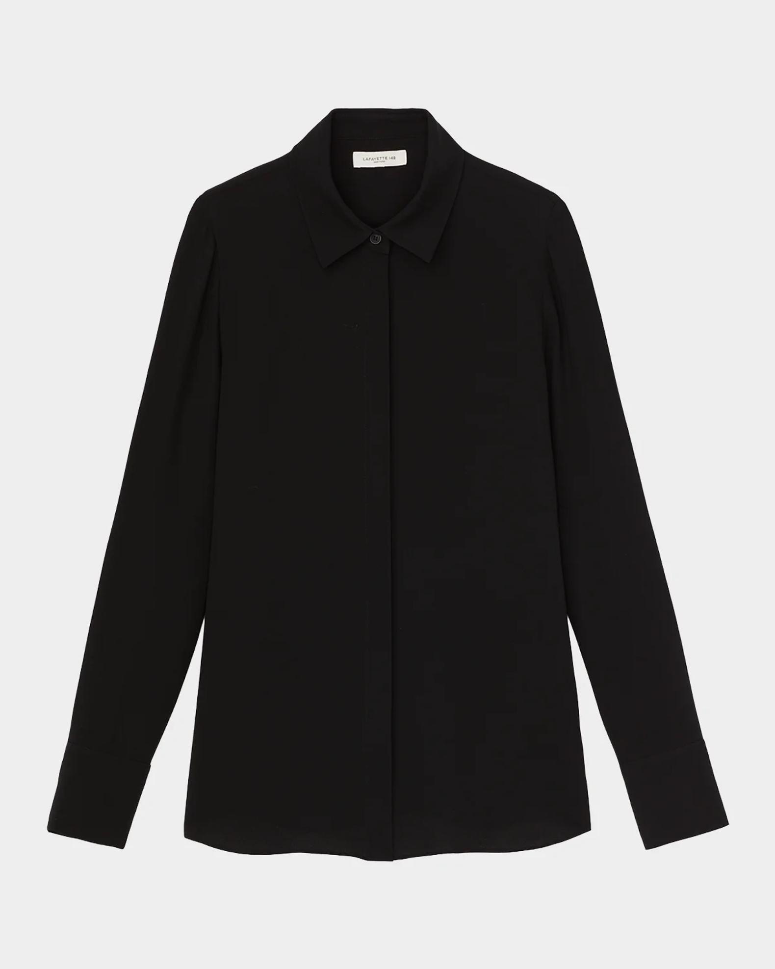 Lafayette 148 New York Plus Size Scottie Silk Georgette Blouse | Neiman ...