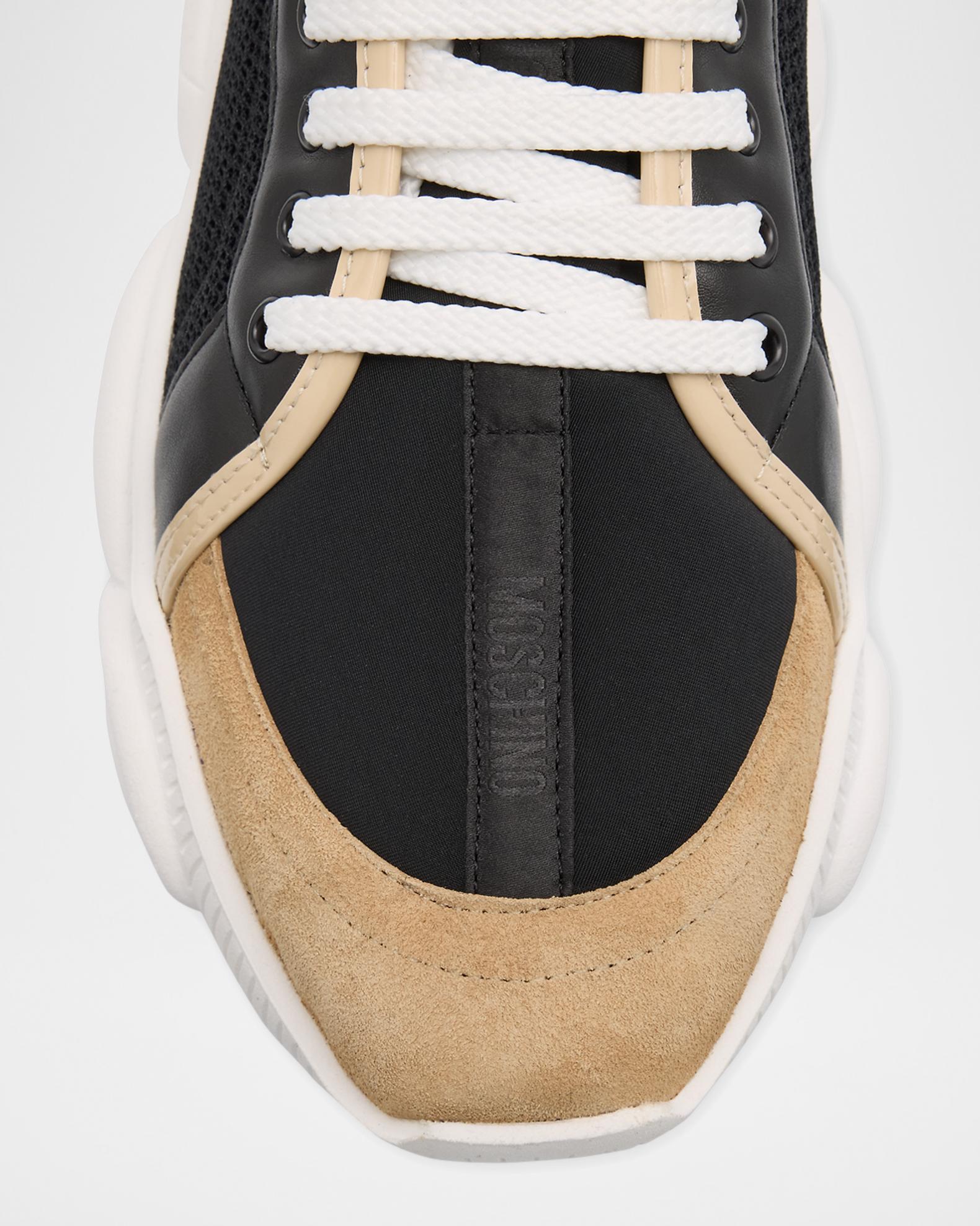 Moschino Men's Teddy-Sole Mixed-Media Fashion Sneakers | Neiman Marcus