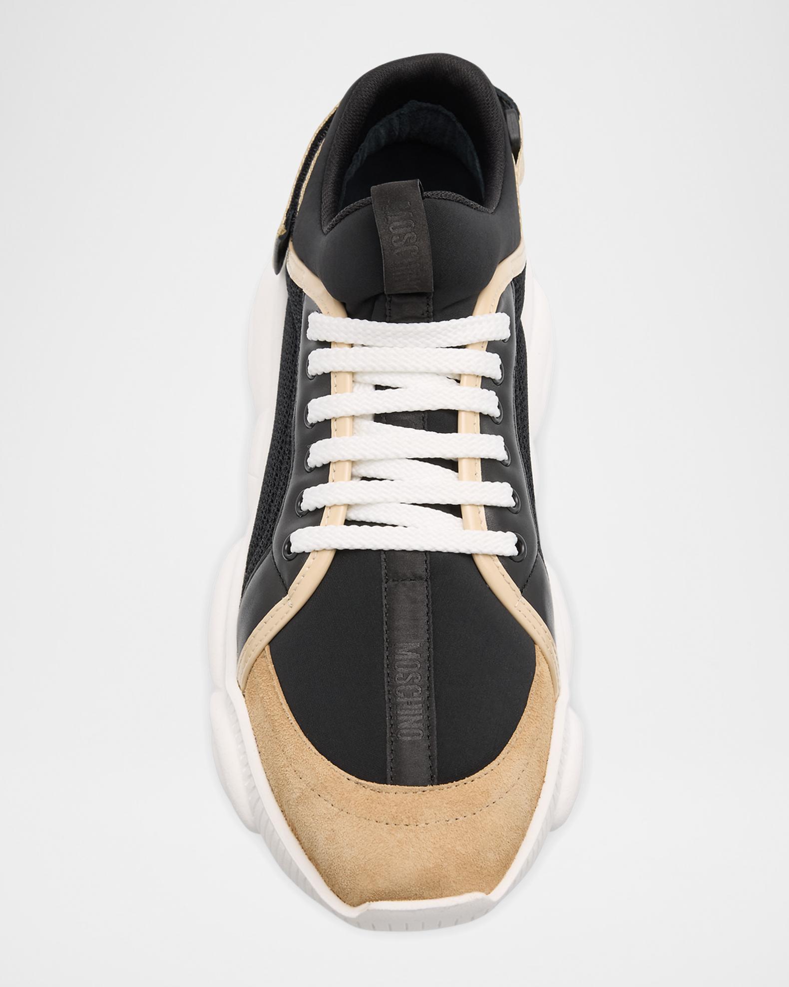 Moschino Men's Teddy-Sole Mixed-Media Fashion Sneakers | Neiman Marcus