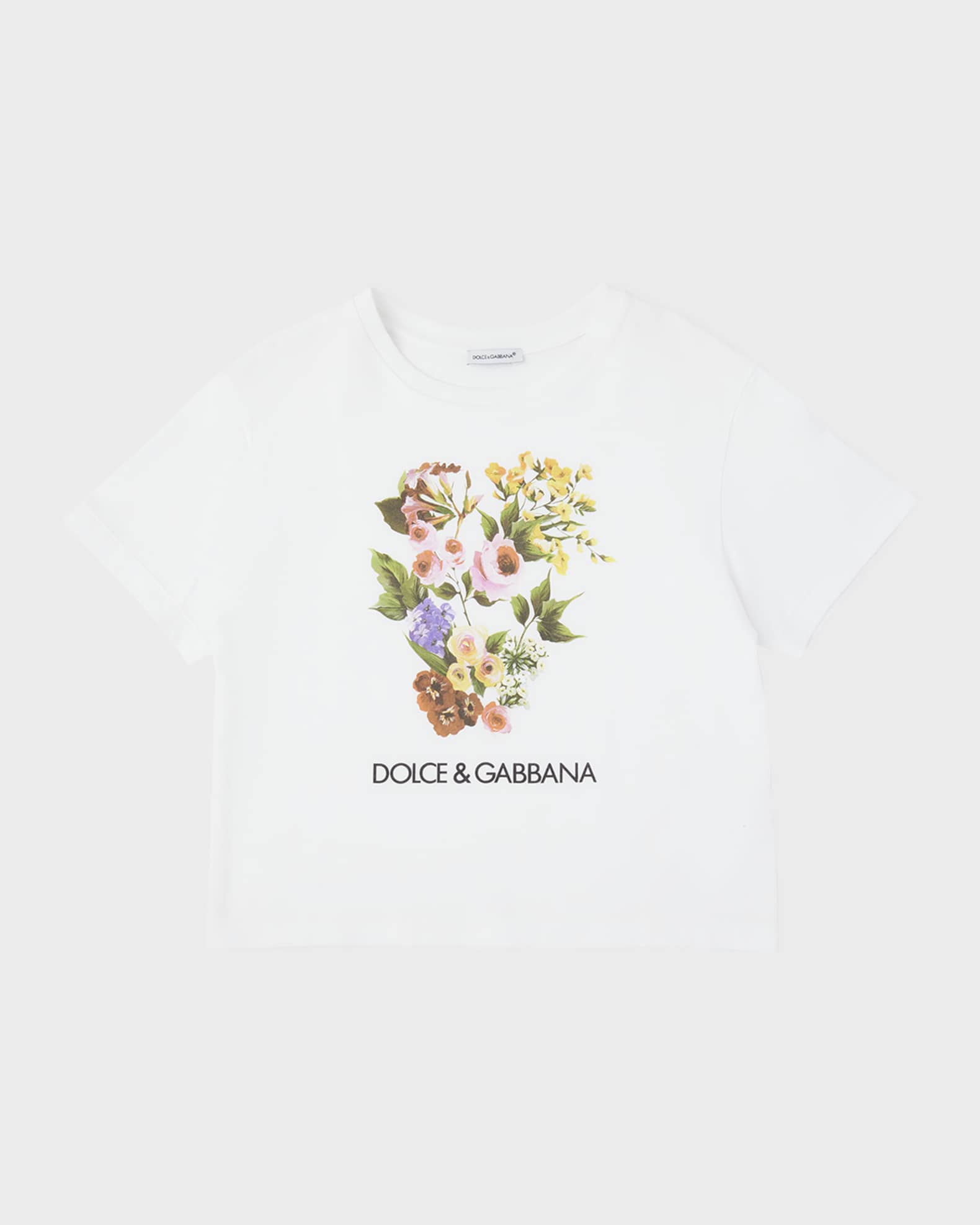 Girl's Flower Power Short-Sleeve Cotton T-Shirt 0