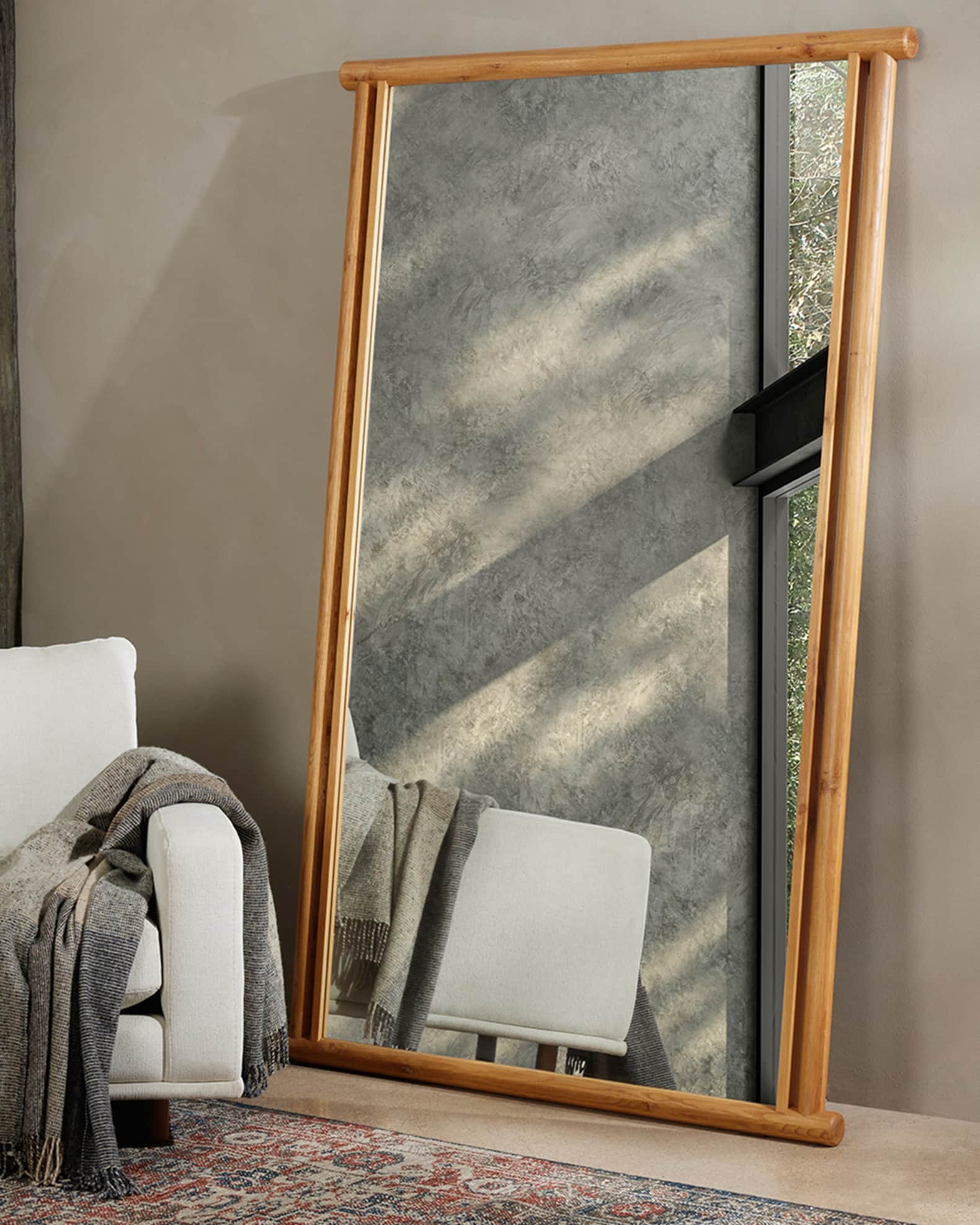 Four Hands Yoku 84" Grand Floor Mirror | Neiman Marcus