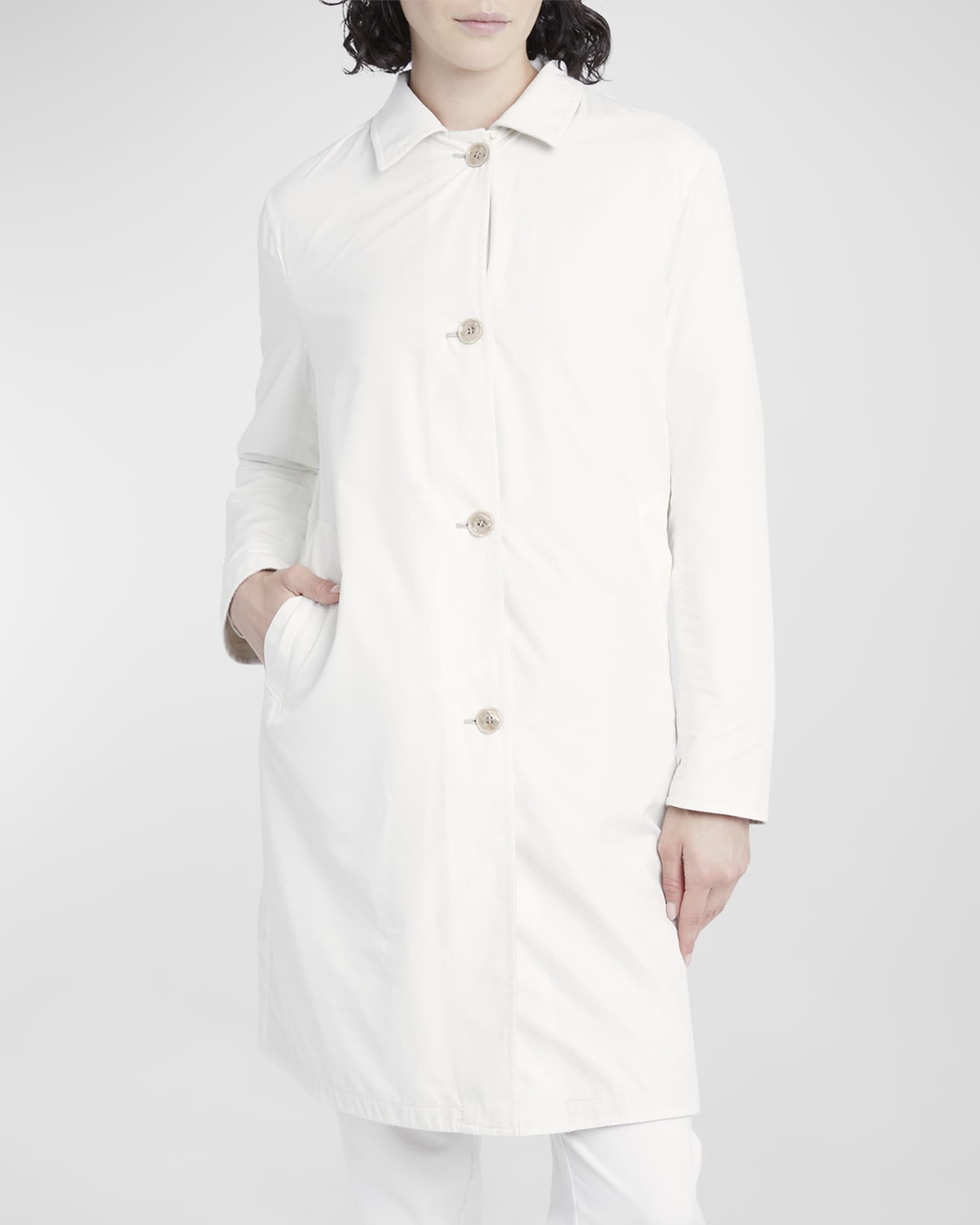 Cashmere Belted Trench Coat