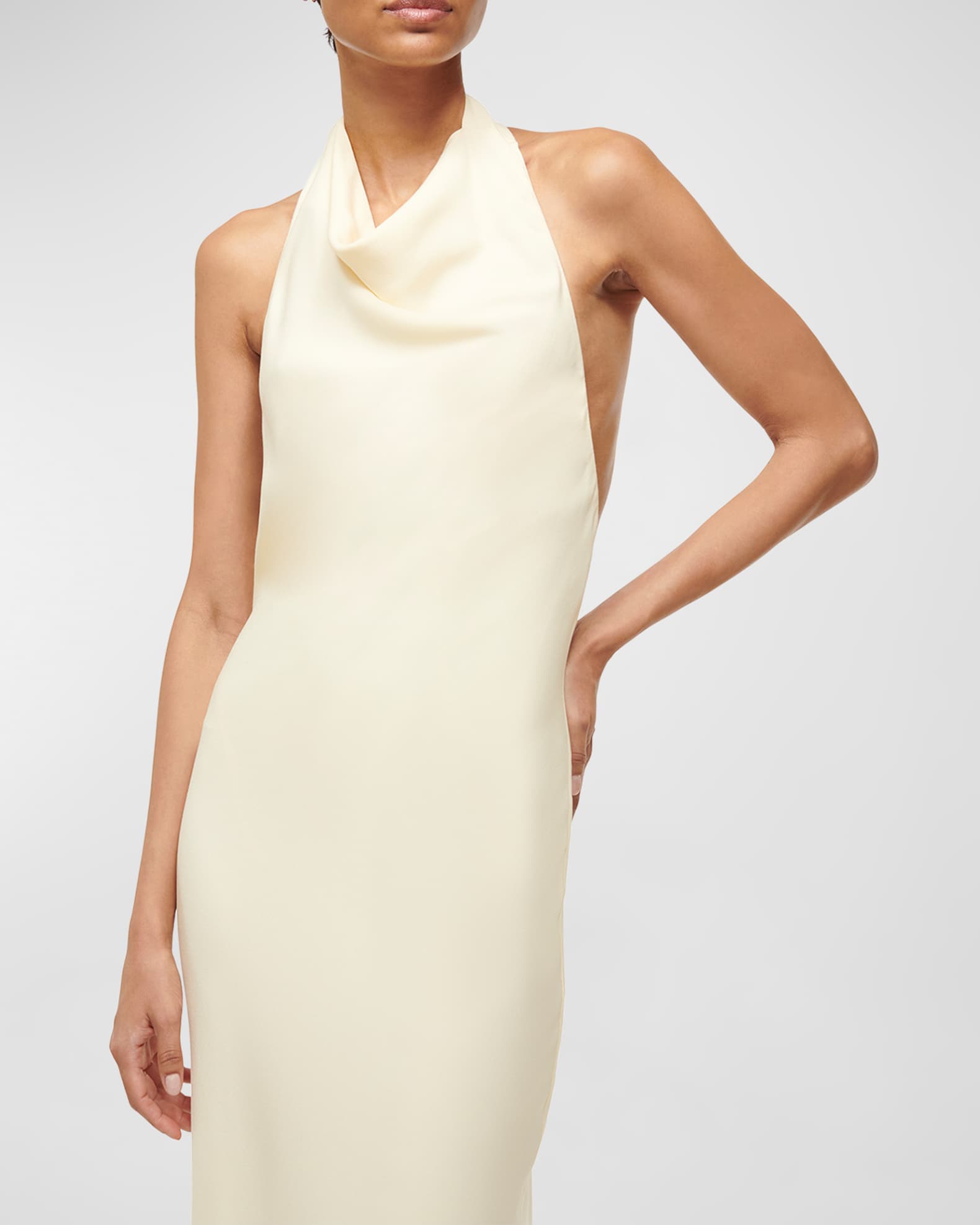 staud backless dress