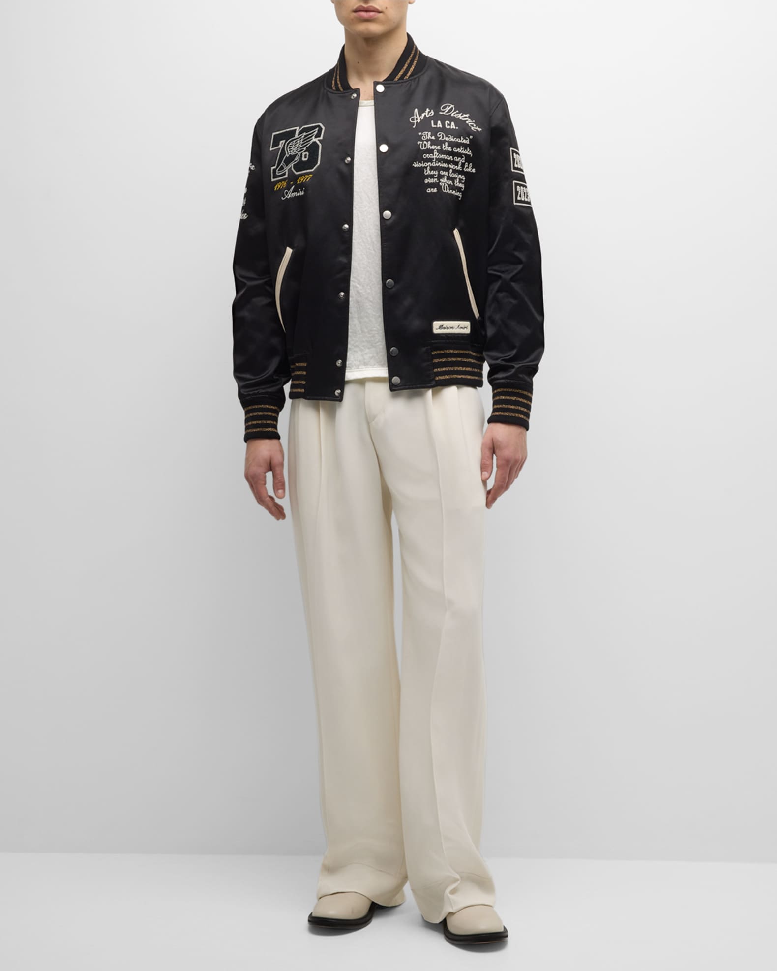 AMIRI Brown Eagle Bomber Jacket