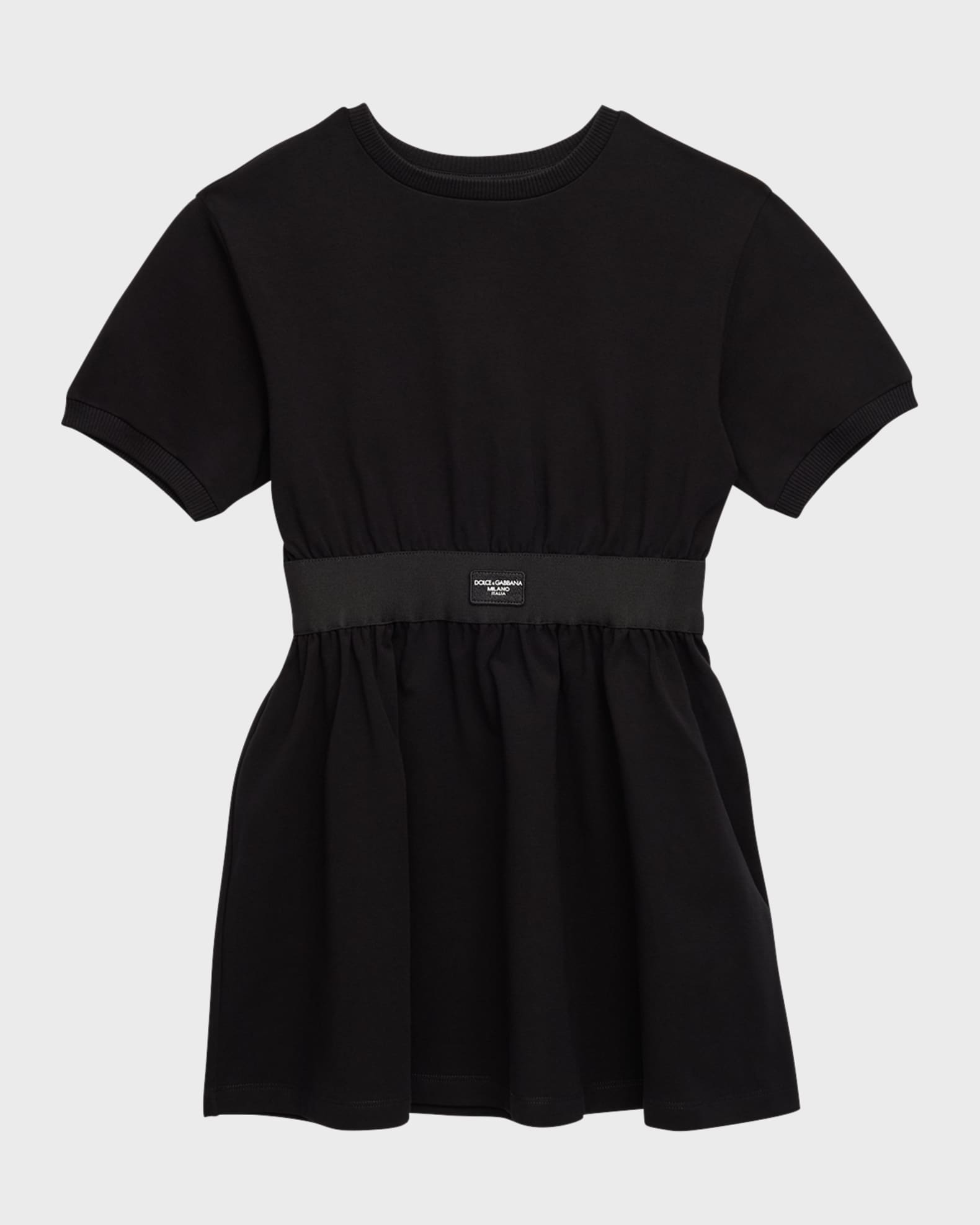 Dolce&Gabbana Girl's Logo Elastic Jersey Dress, Size 4-6