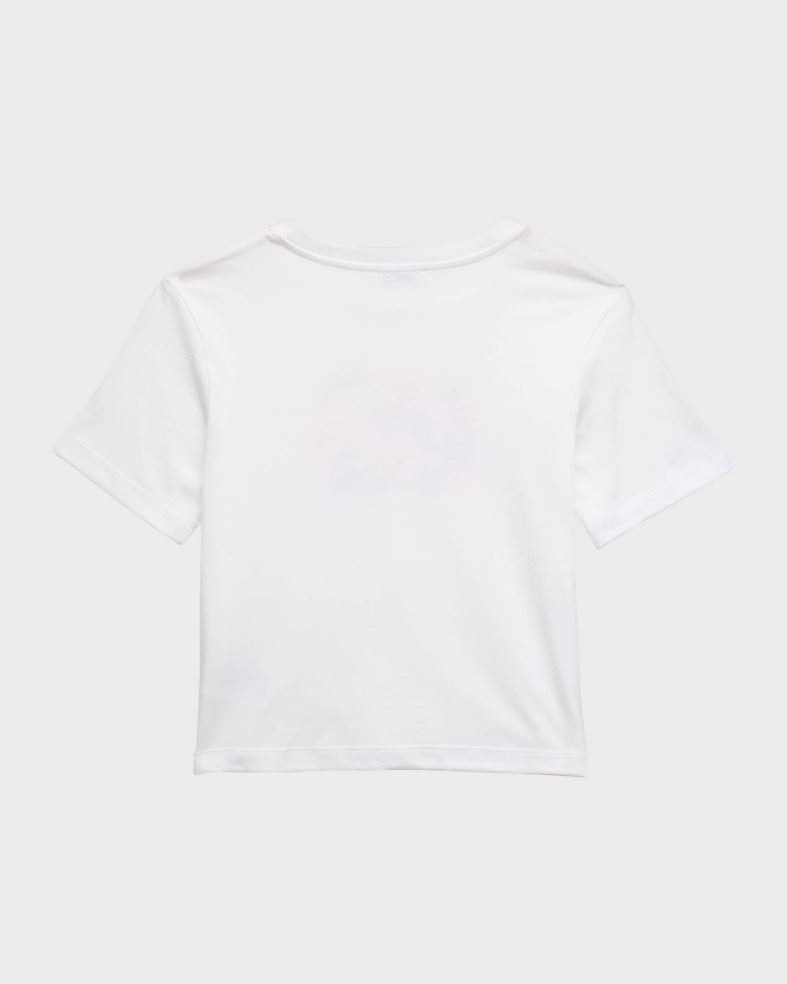 Girl's Flower Power Interlocked Logo-Print T-Shirt 1