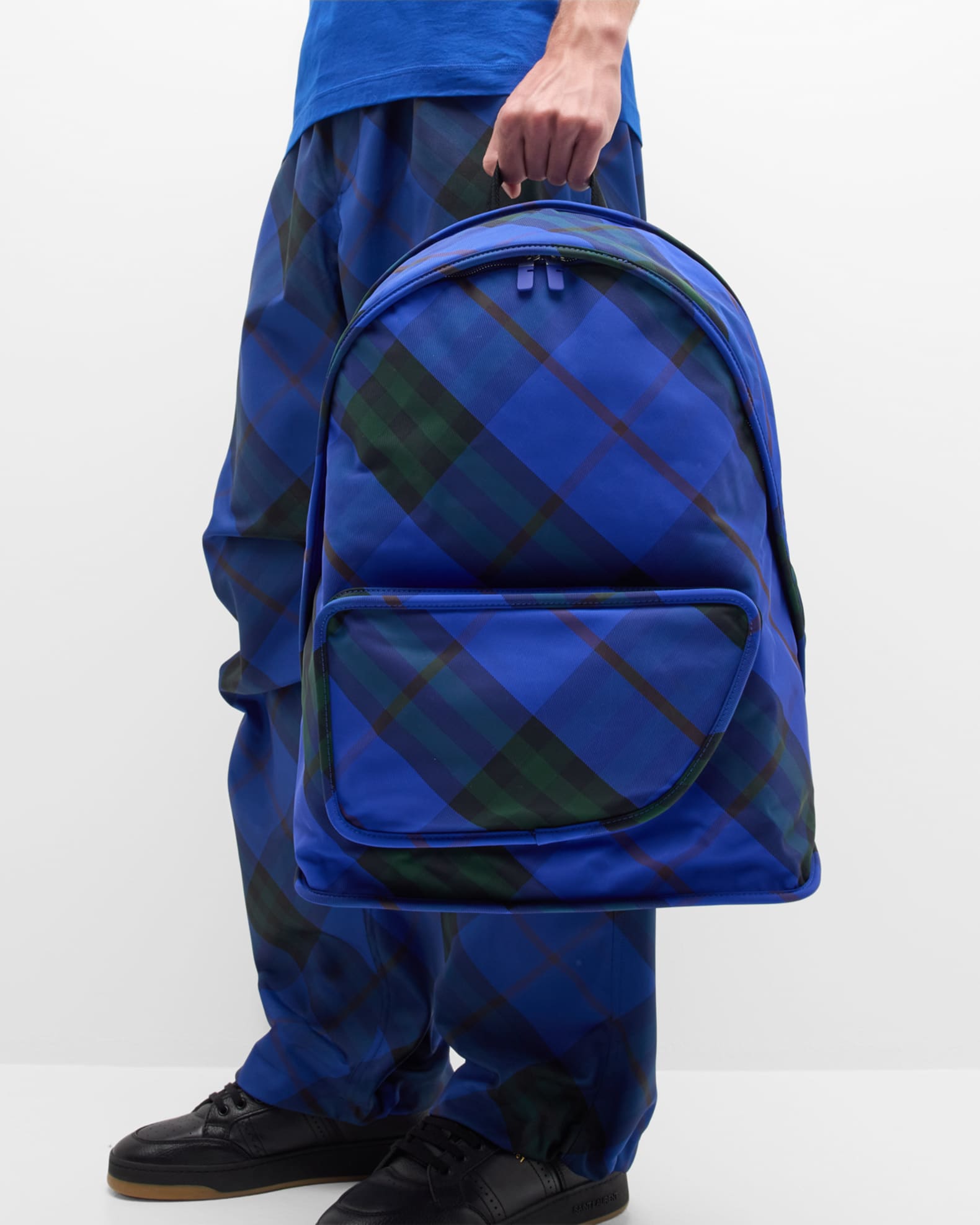 Burberry backpack navy sale