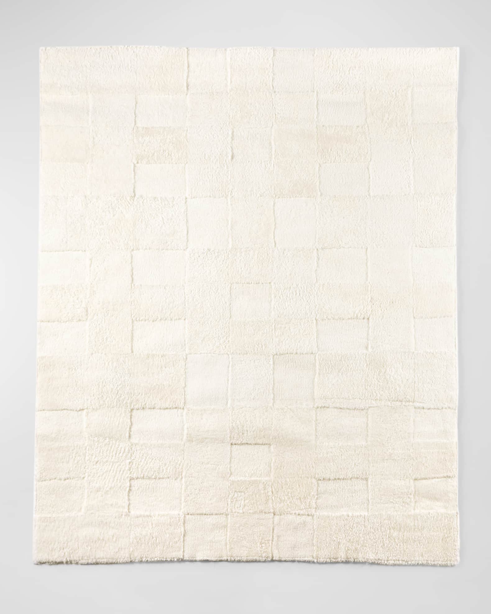 Patchwork Shearling Rug 0
