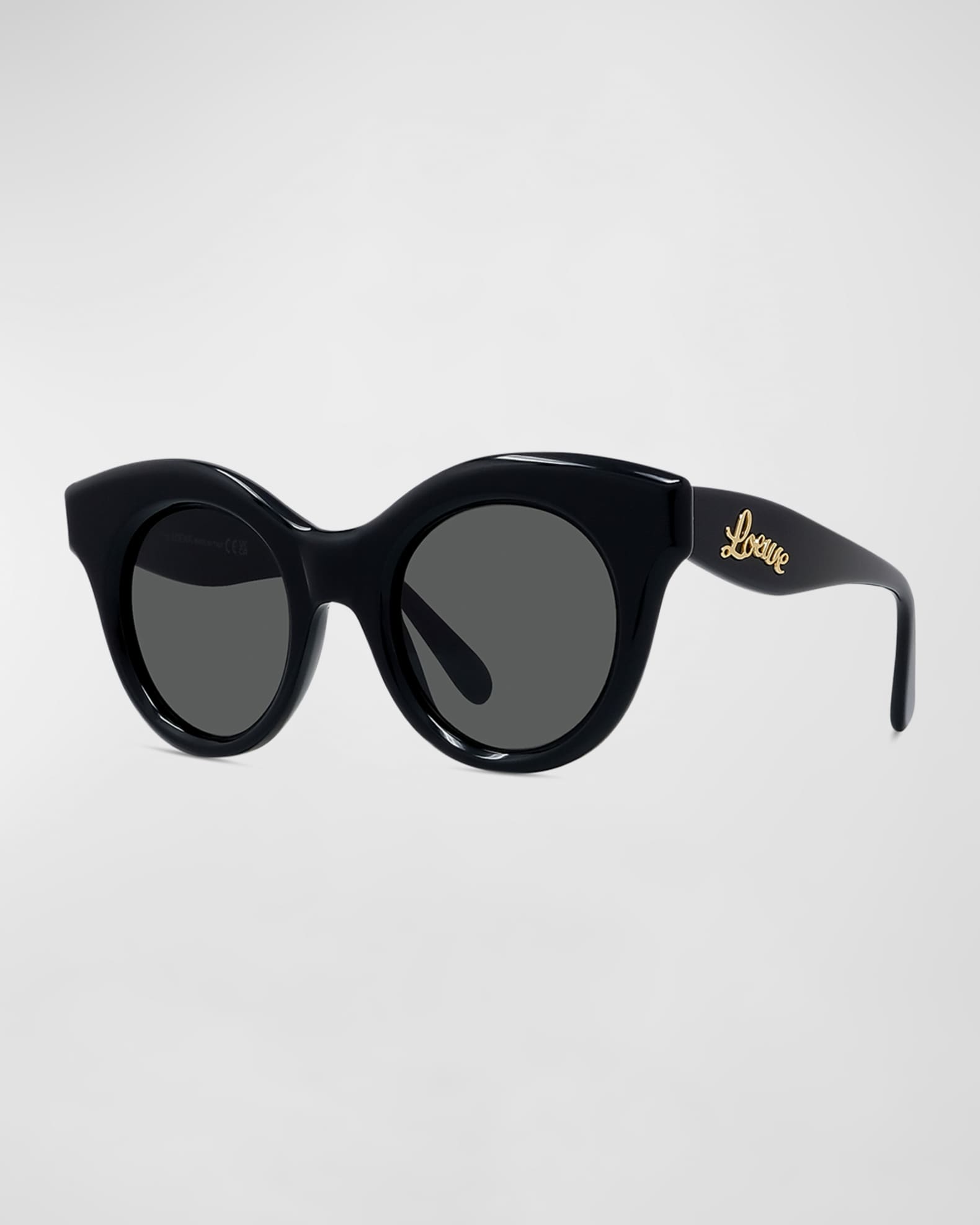 Curved Logo Acetate & Nylon Cat-Eye Sunglasses  0