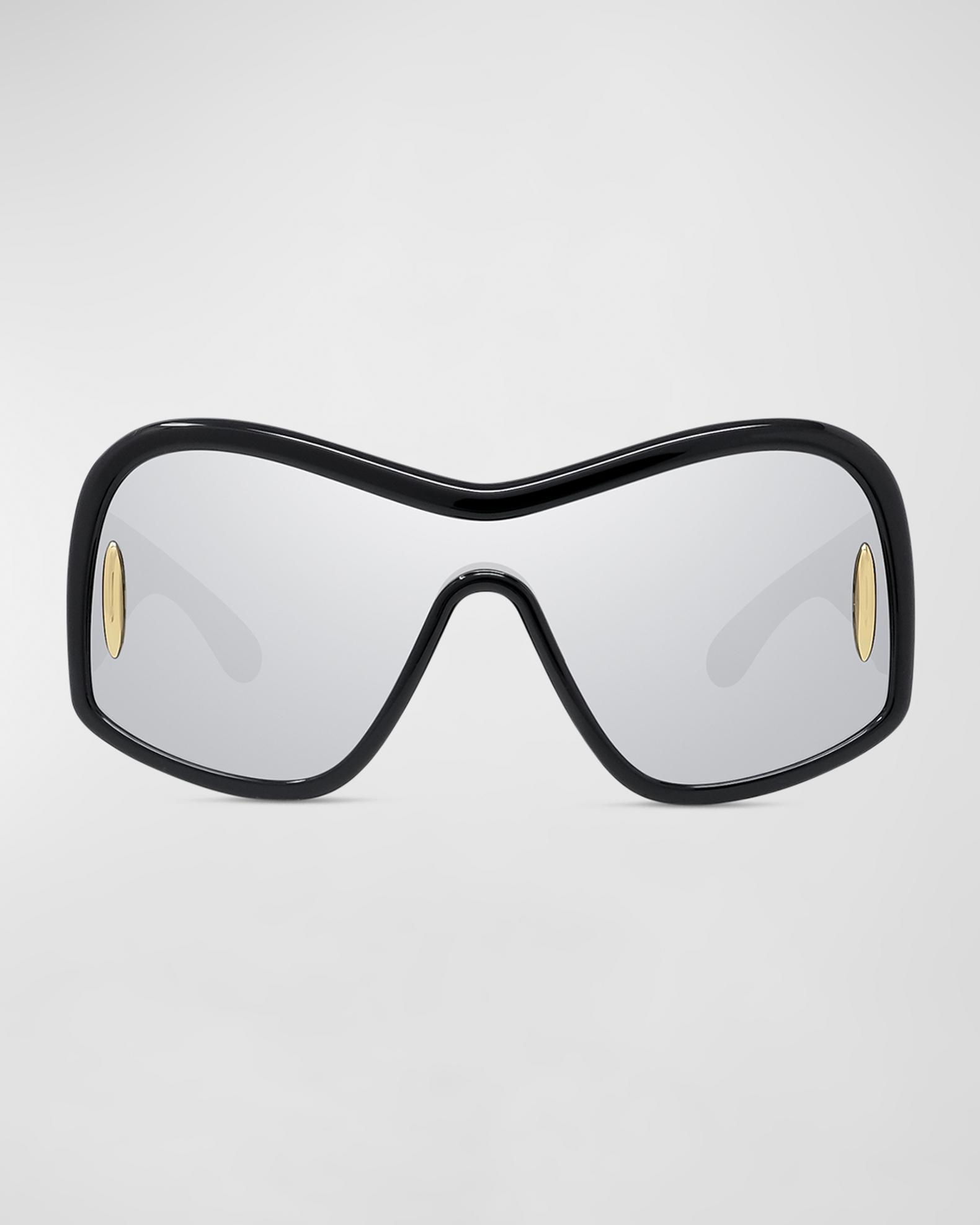 Loewe Shield Mirror Sunglasses LOEWE EYEWEAR Speed Shield Mask metal sunglasses | NET-A-PORTER main image 4
