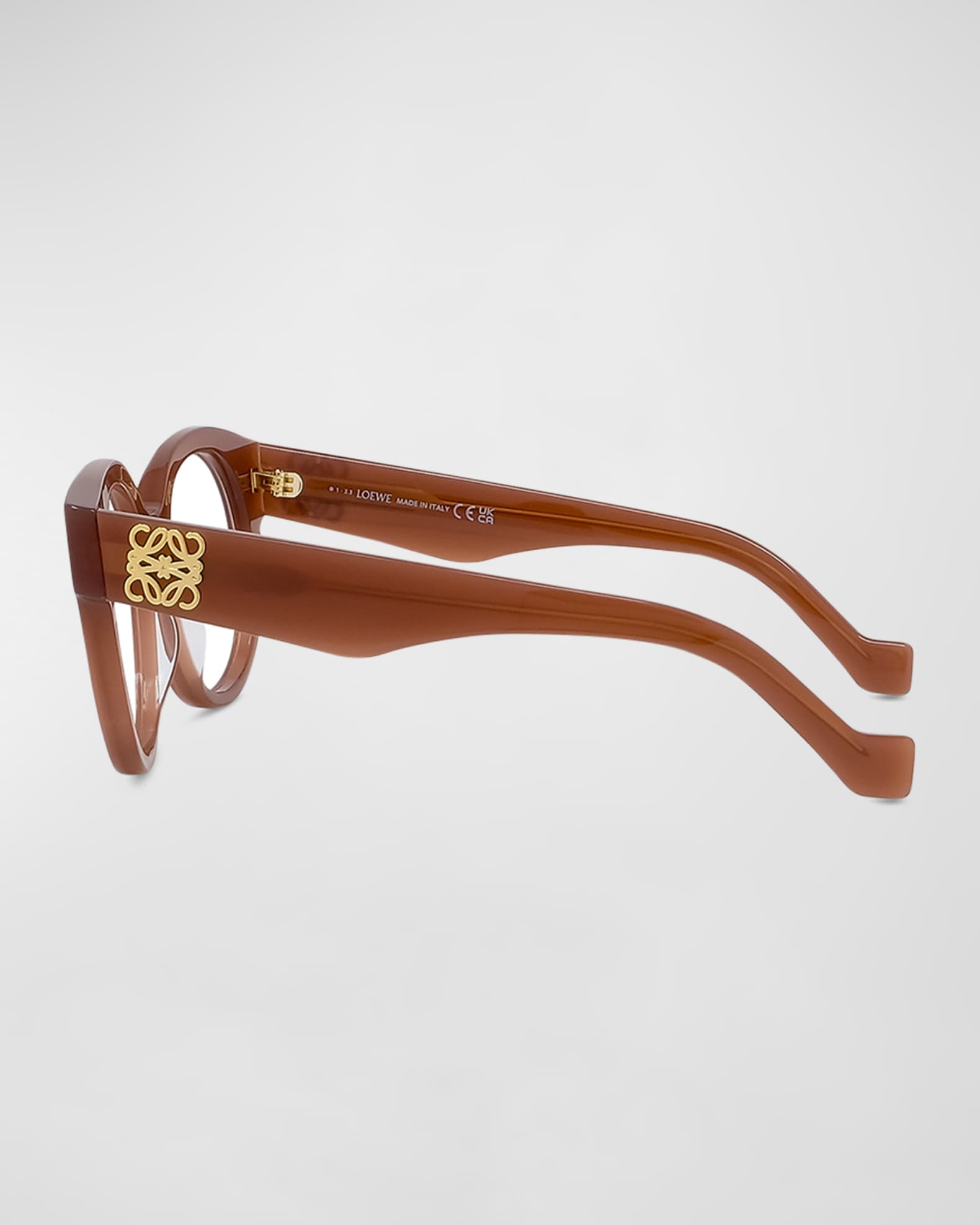 Loewe Anagram Acetate Round Glasses | Neiman Marcus