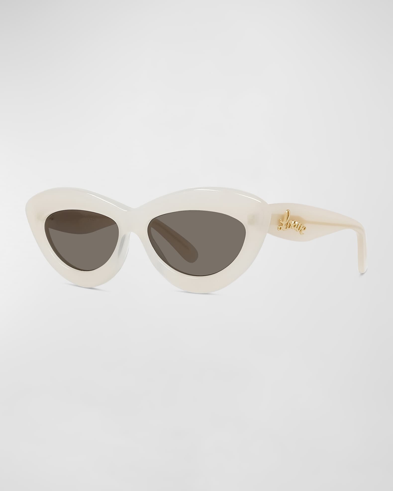 Loewe Curved Logo Acetate Cat-Eye Sunglasses
