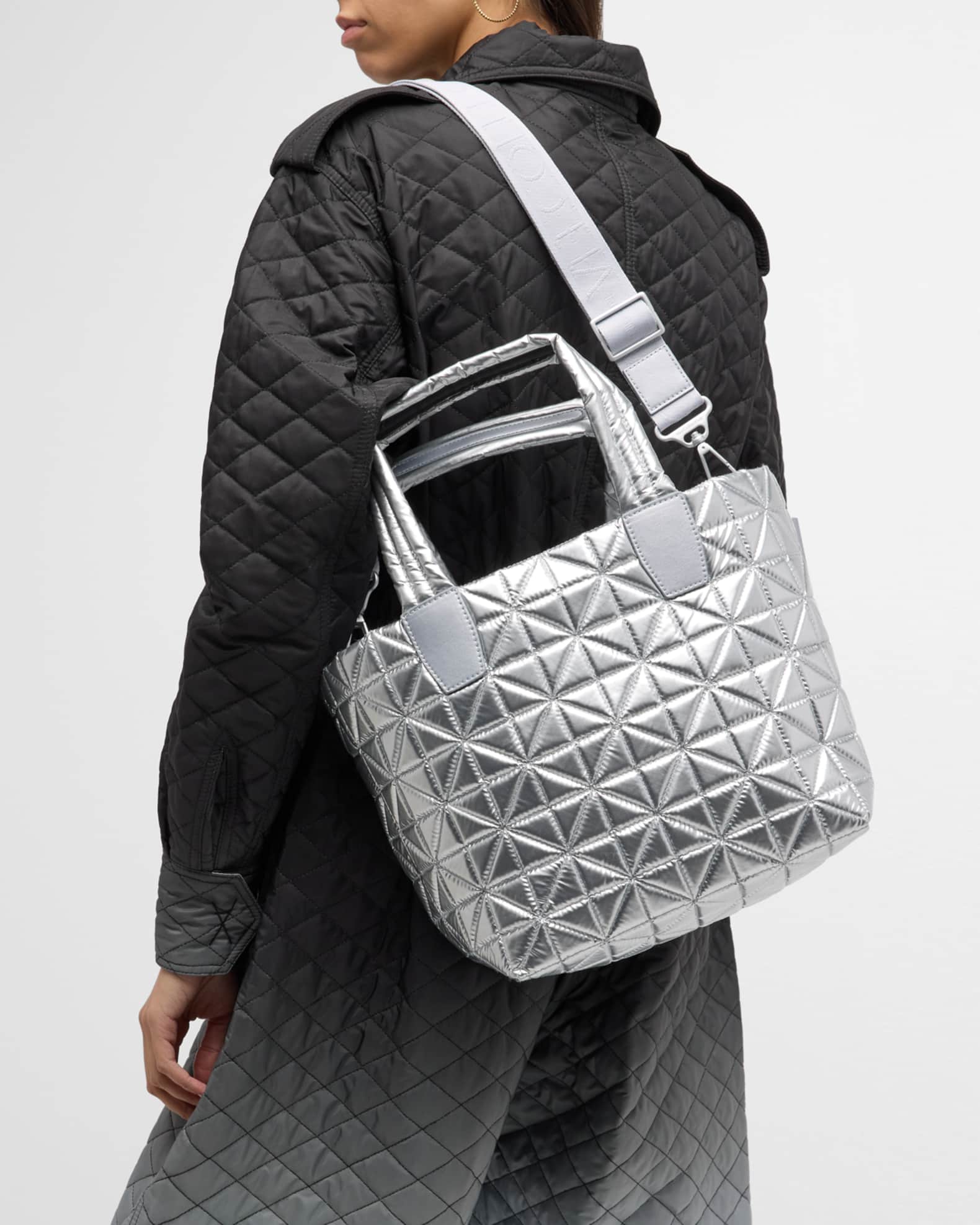 VeeCollective VEE Medium Metallic Quilted Tote Bag Neiman Marcus
