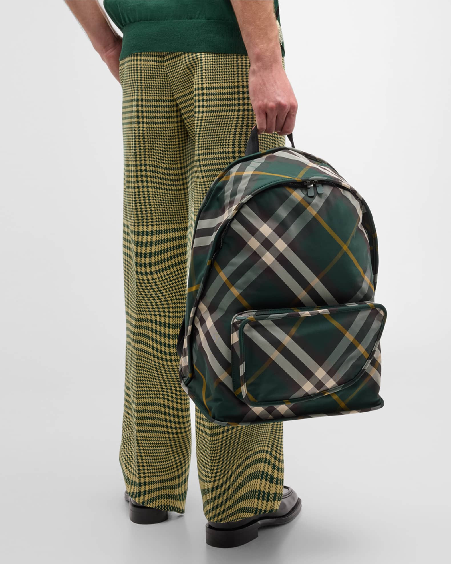 Men s Shield Check Backpack