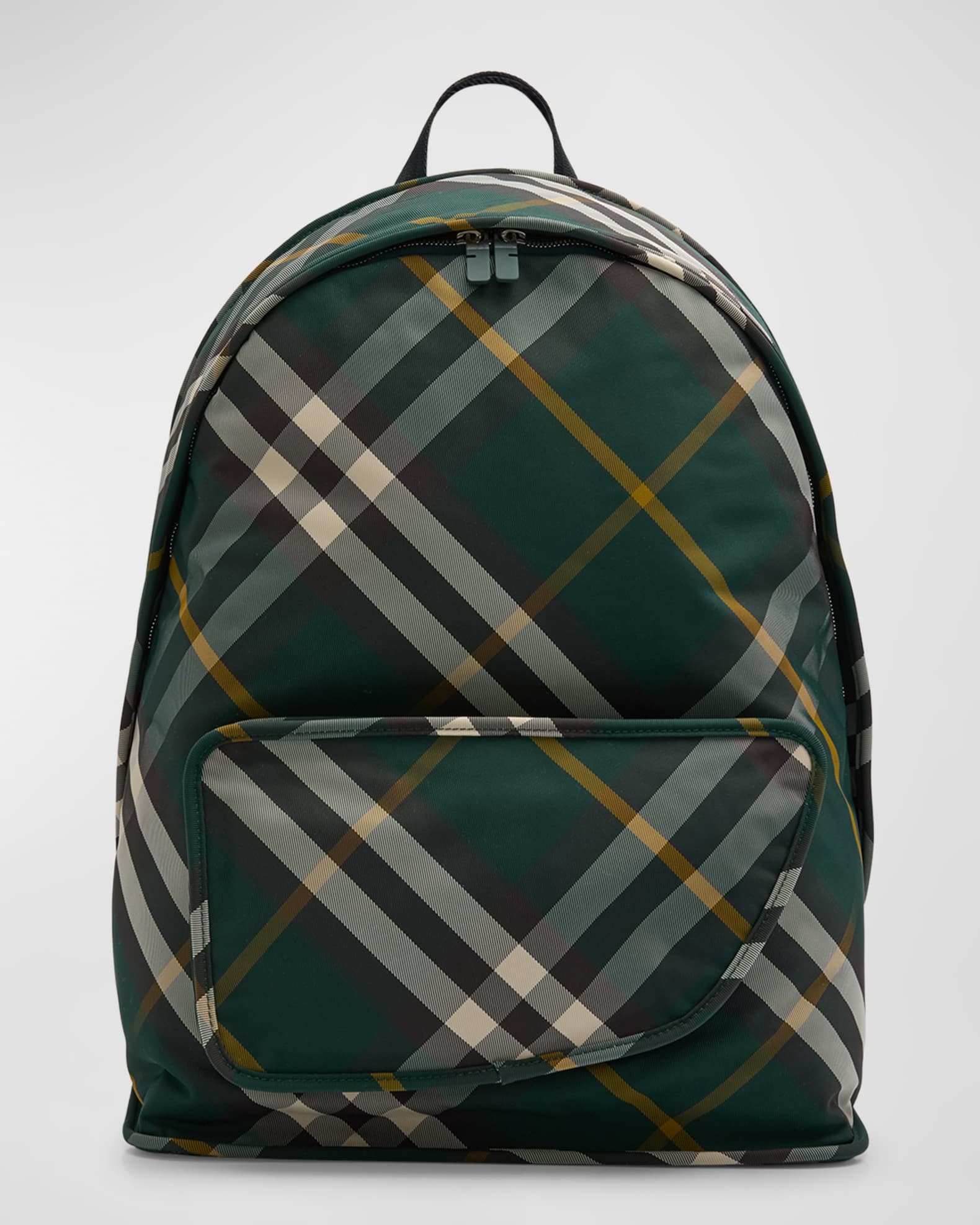 Burberry Men s Shield Check Backpack Neiman Marcus