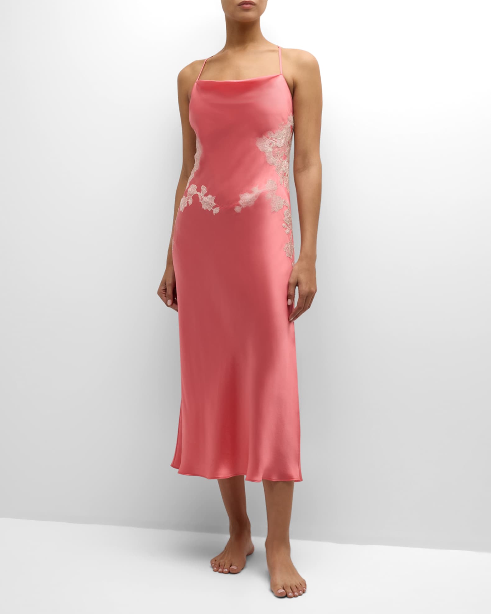 Lolita Lace Silk Slip Dress main image 1