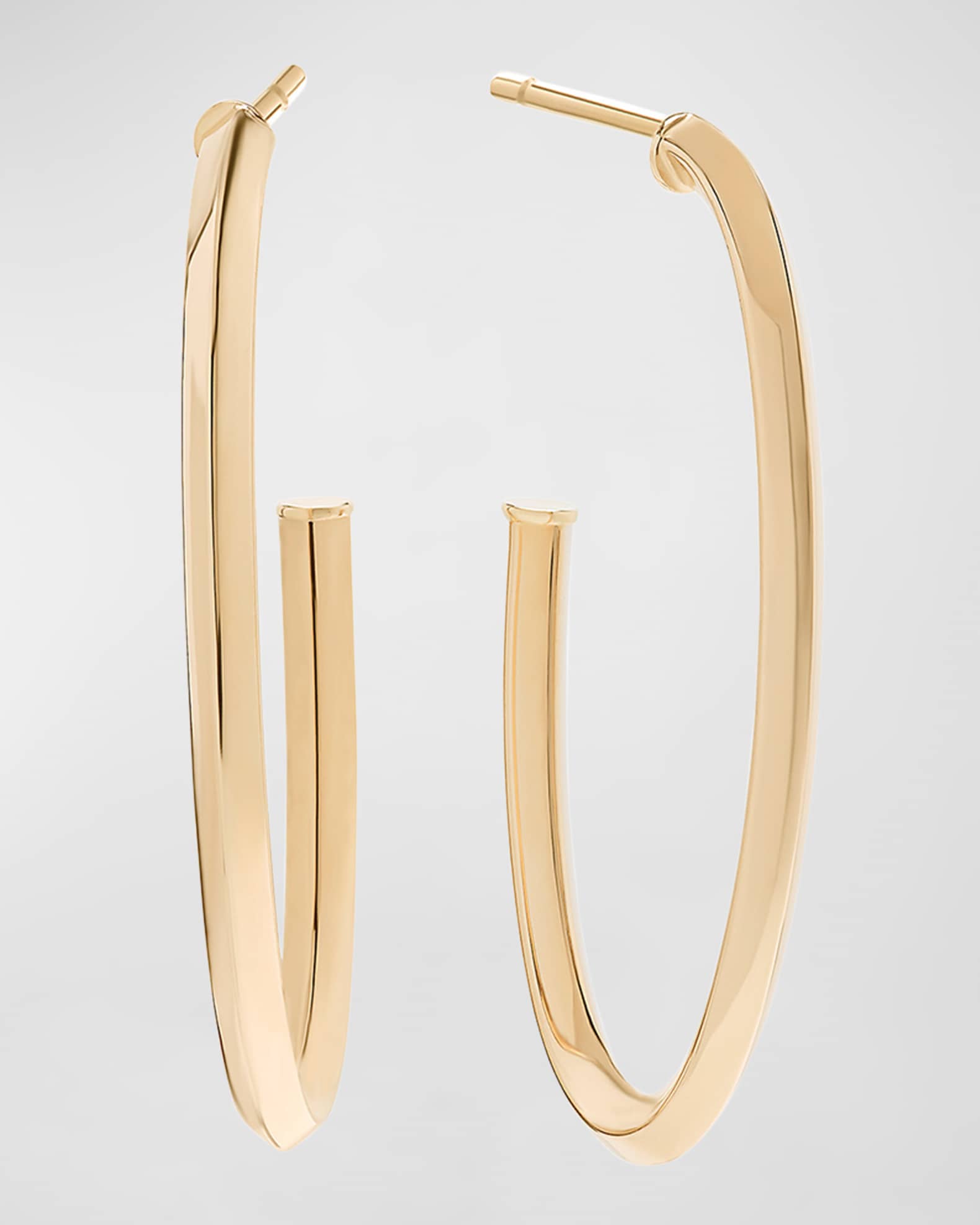 Thin oval hoop earrings hotsell
