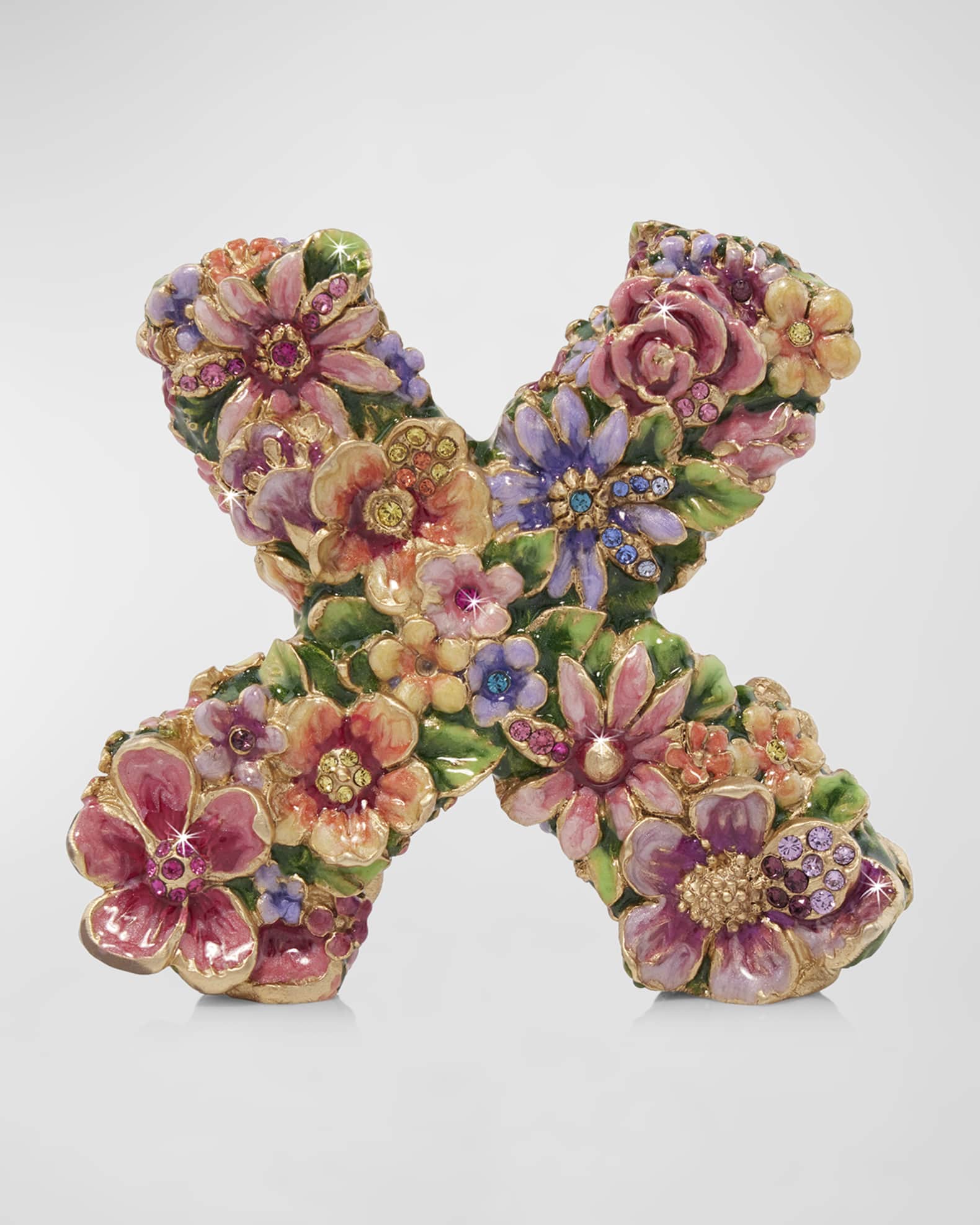 Jay Strongwater Floral Kisses Objet