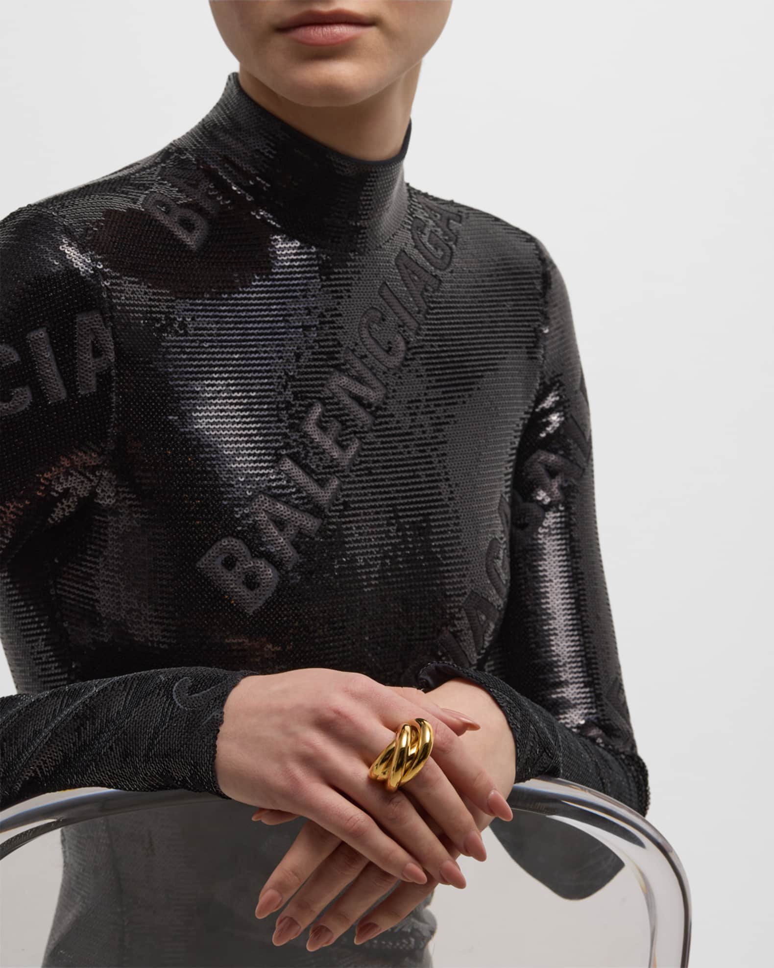 【関税込み】Balenciaga ゴールド Saturne リング Balenciaga Saturne Ring | Neiman Marcus