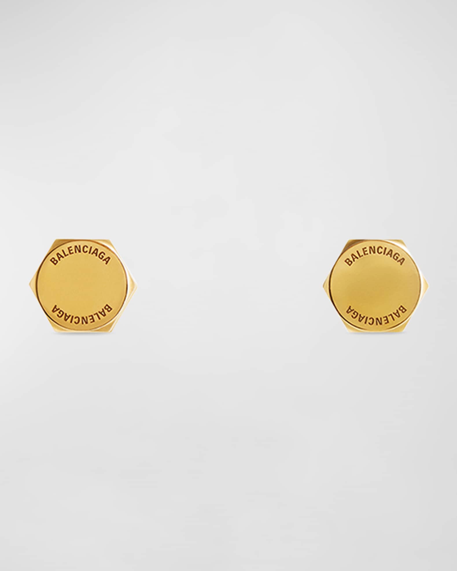 【関税込み】Balenciaga ゴールド Garage Screw ピアス 関税込【BALENCIAGA】Garage Double Screwピアス