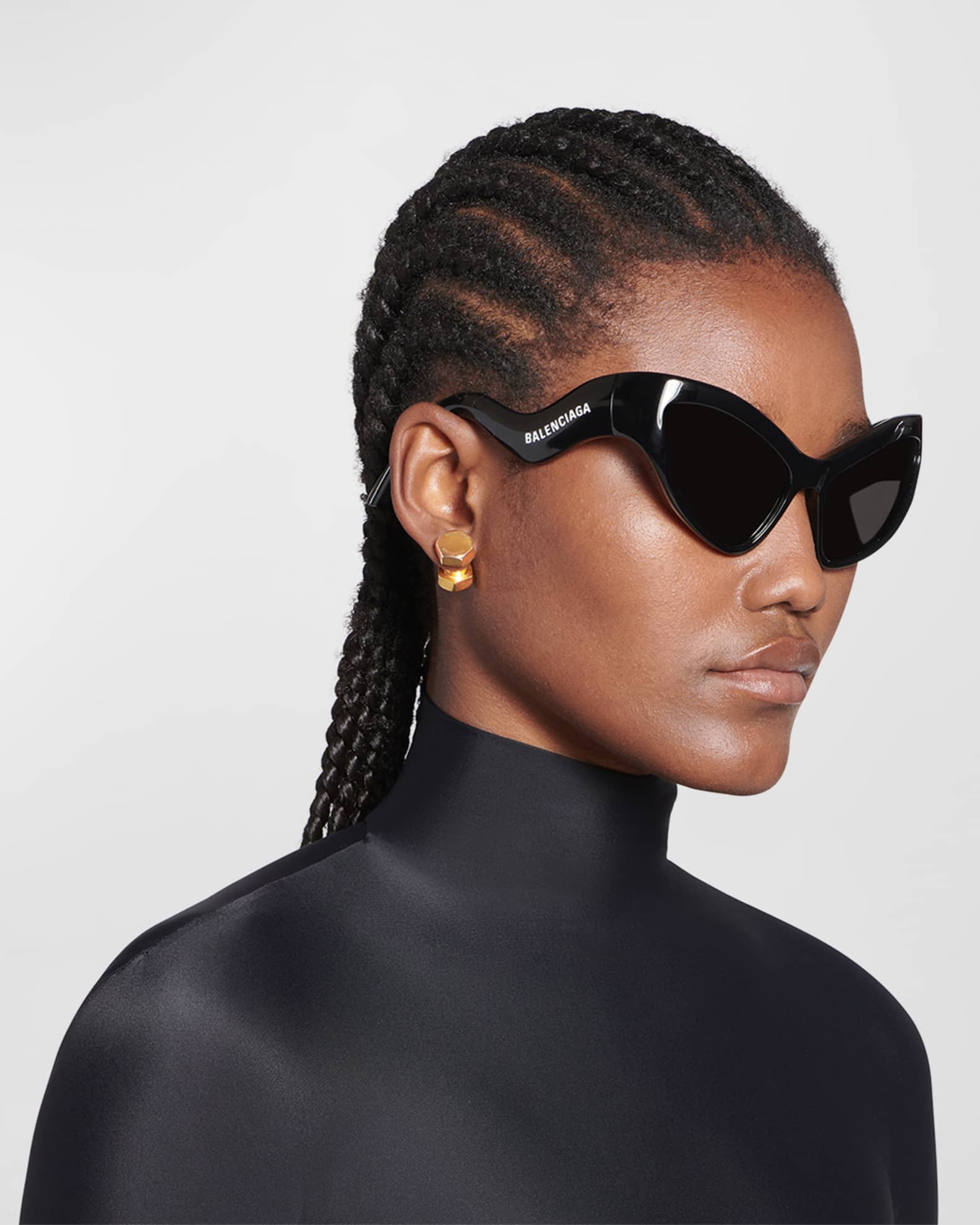 Balenciaga Garage Double Screw Earrings | Neiman Marcus
