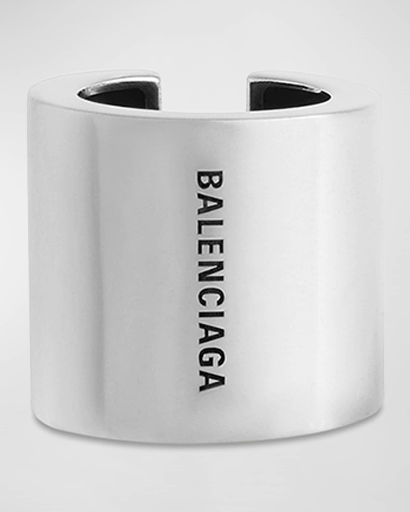 【BALENCIAGA】Garage イヤーカフ ロゴ シルバー 送料込 Balenciaga Garage Ear Cuff | Neiman Marcus