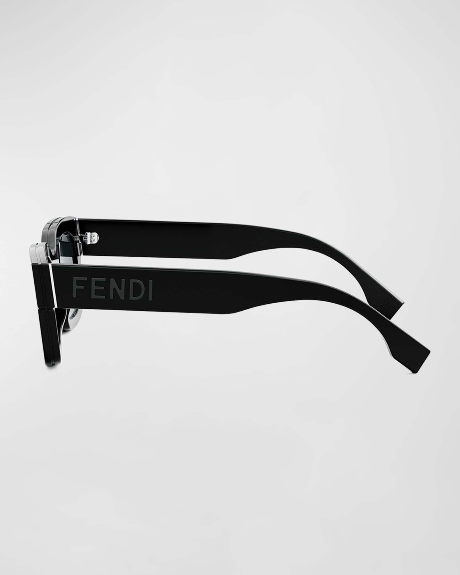 Fendi Signature Acetate Cat-Eye Sunglasses | Neiman Marcus