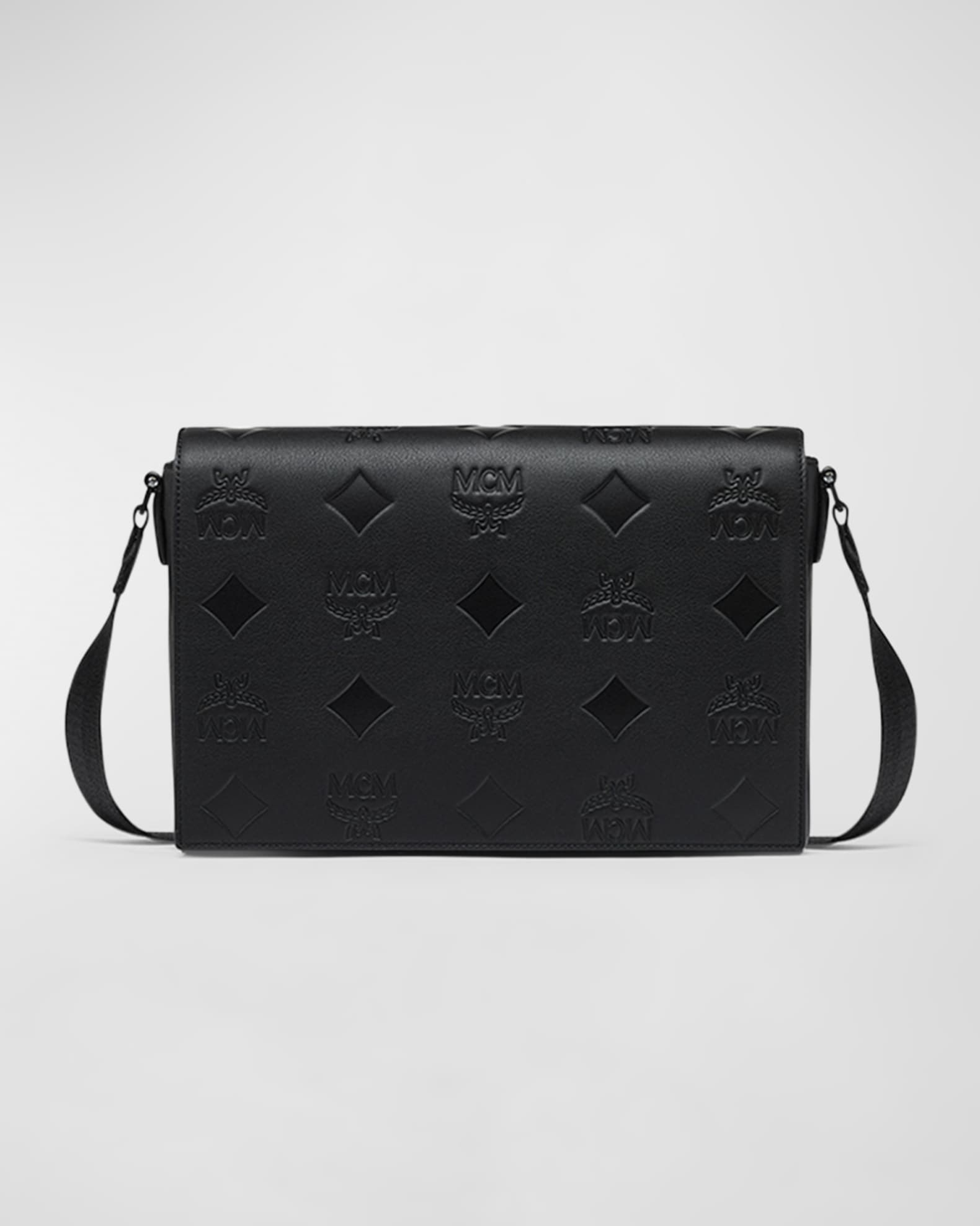 Mcm visetos messenger on sale bag