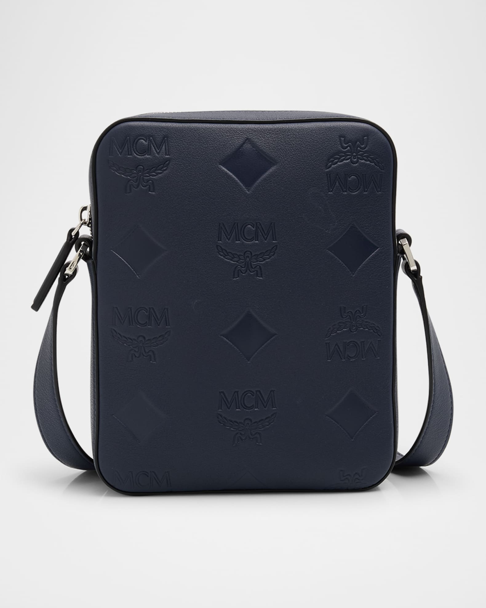 Mcm leather crossbody bag cheap