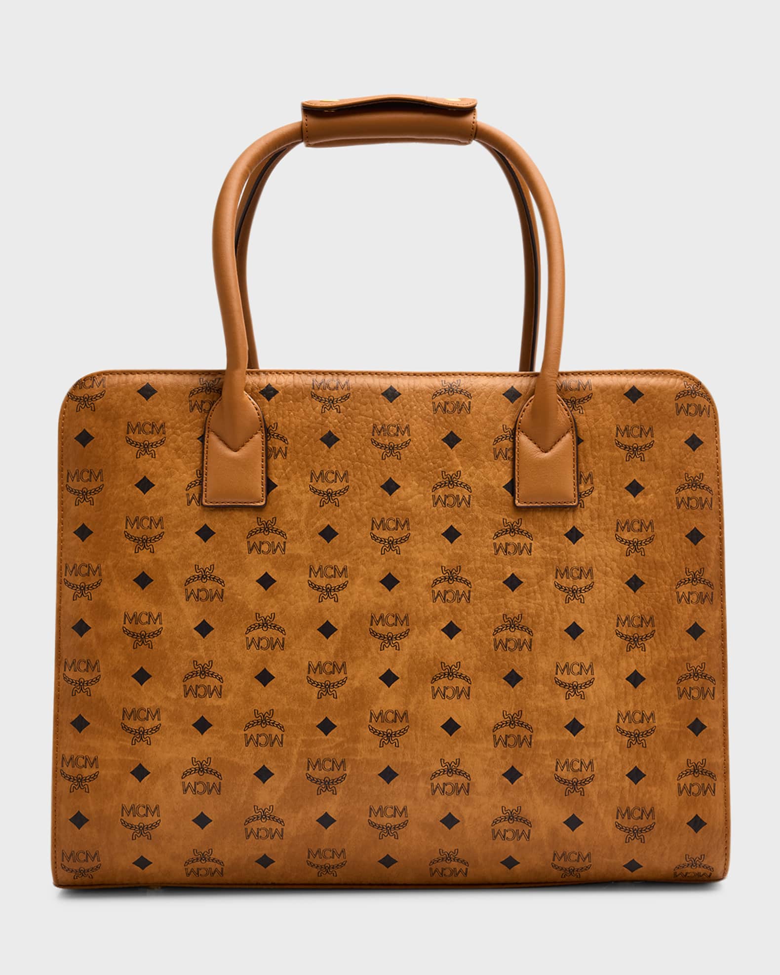 MCM Visetos Pet Carrier Tote Bag Neiman Marcus