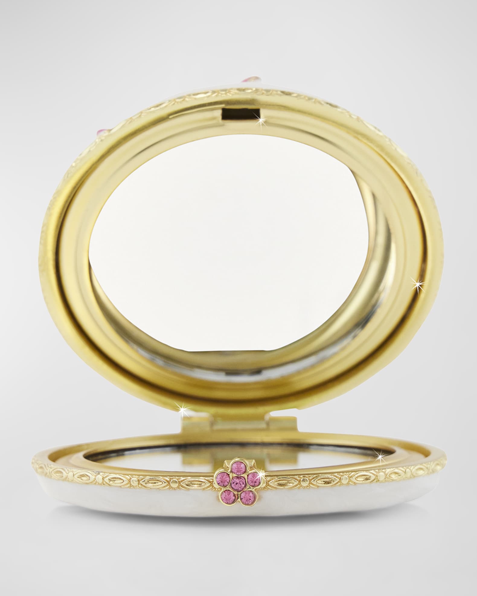 Jay Strongwater Dahlia Compact Mirror | Neiman Marcus