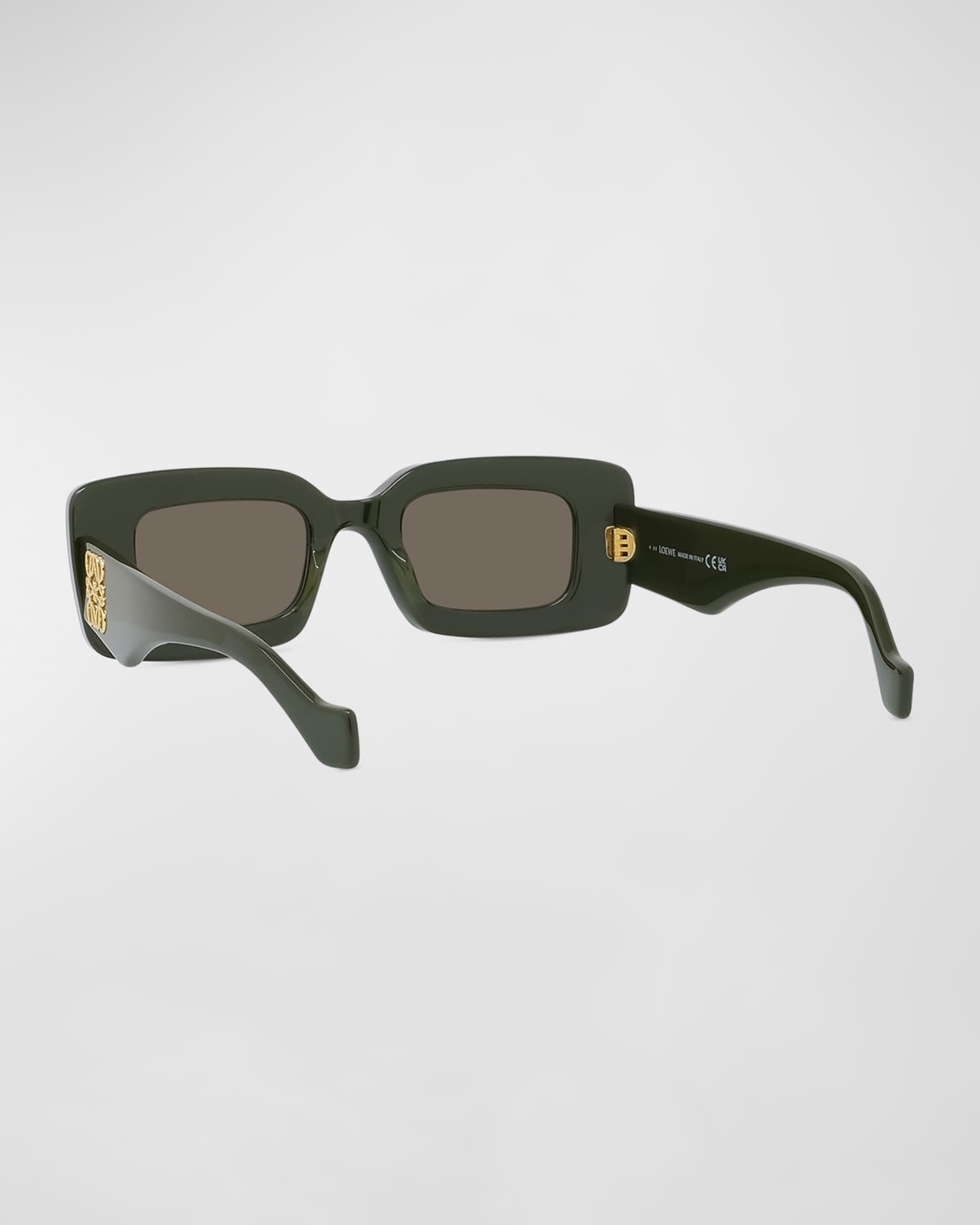 Men's Anagram Acetate-Nylon Rectangle Sunglasses 1