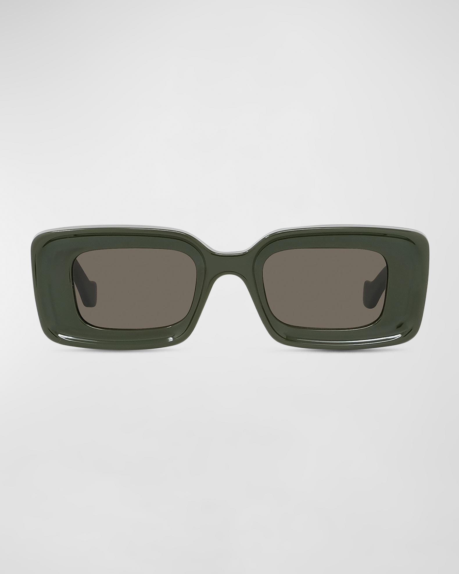 Loewe Sunglasses Anagram Acetate Rectangle Frame‎ Shades LOEWE Anagram 51MM Rectangular Sunglasses | Saks Fifth Avenue main image 2