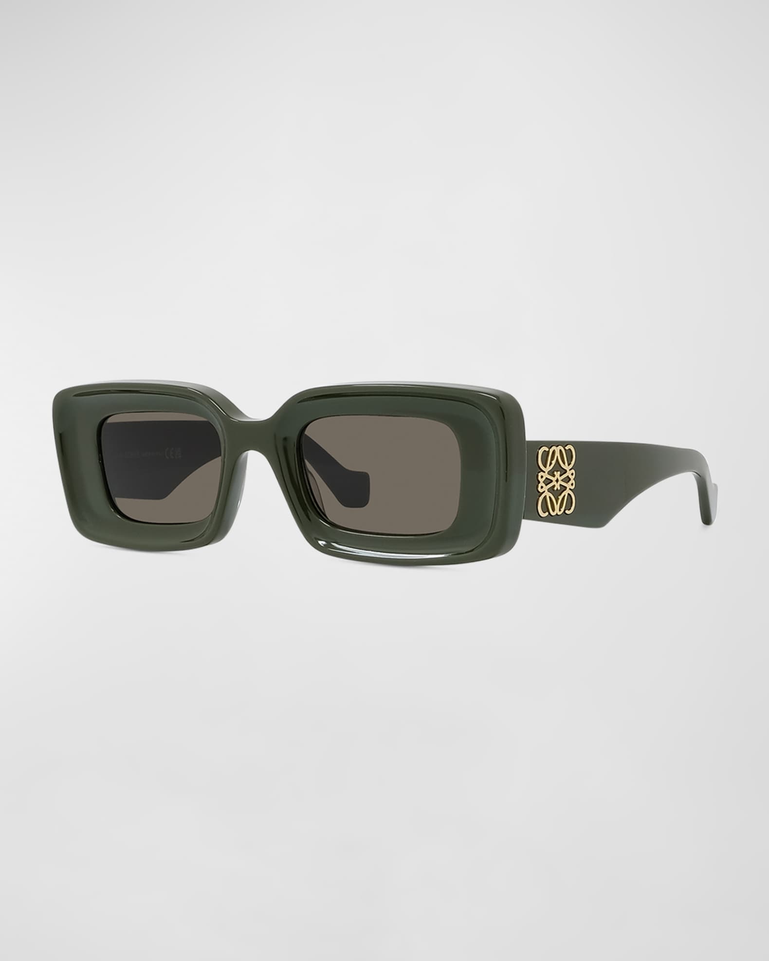 Men's Anagram Acetate-Nylon Rectangle Sunglasses 0