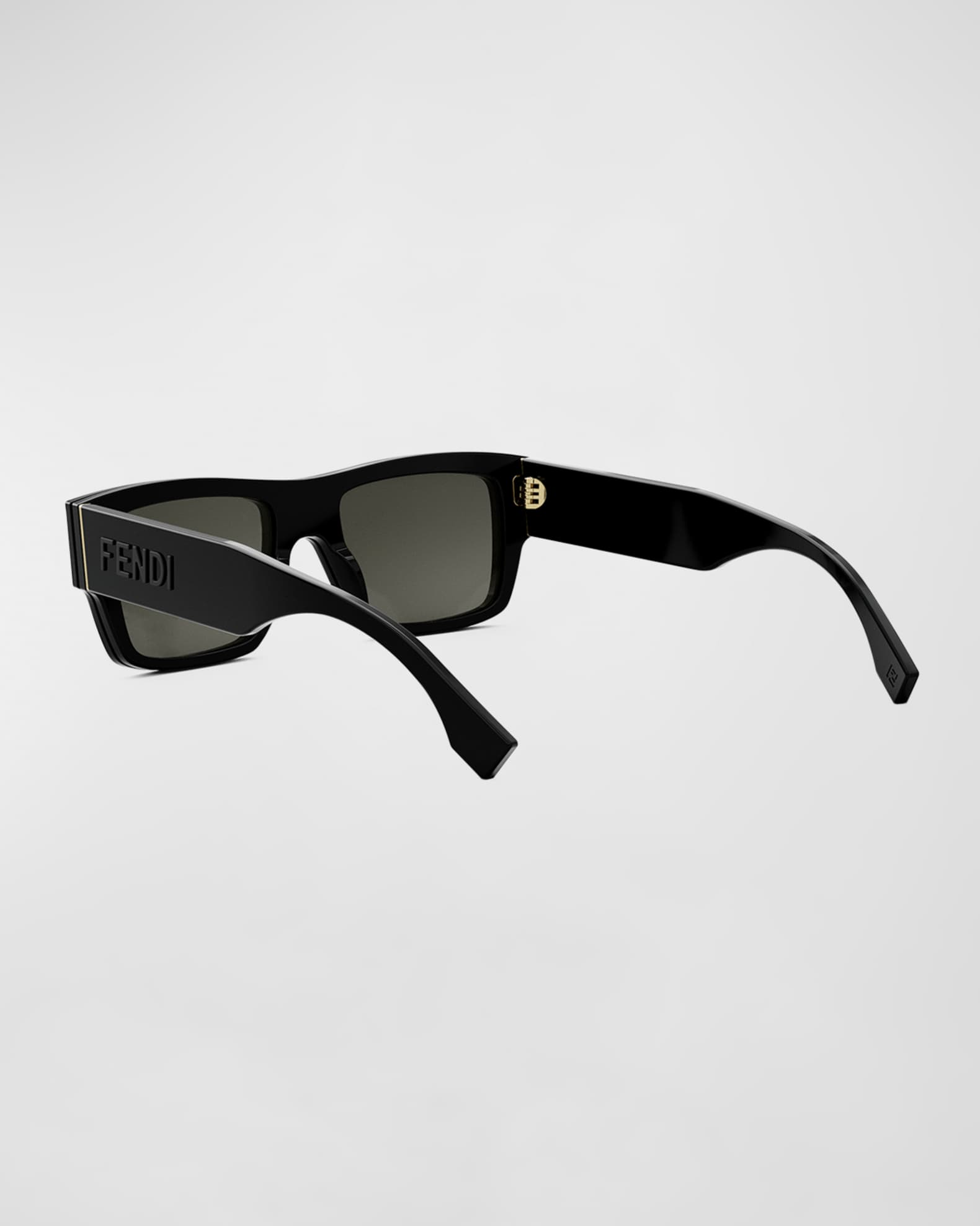 Fendi Men's Signature Rectangle Logo Sunglasses | Neiman Marcus