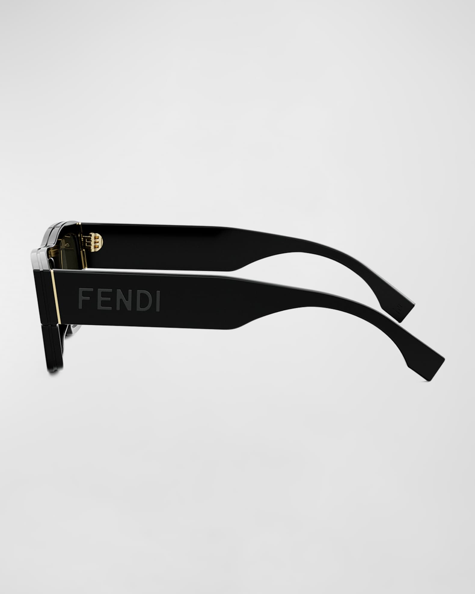 Fendi Men's Signature Rectangle Logo Sunglasses | Neiman Marcus