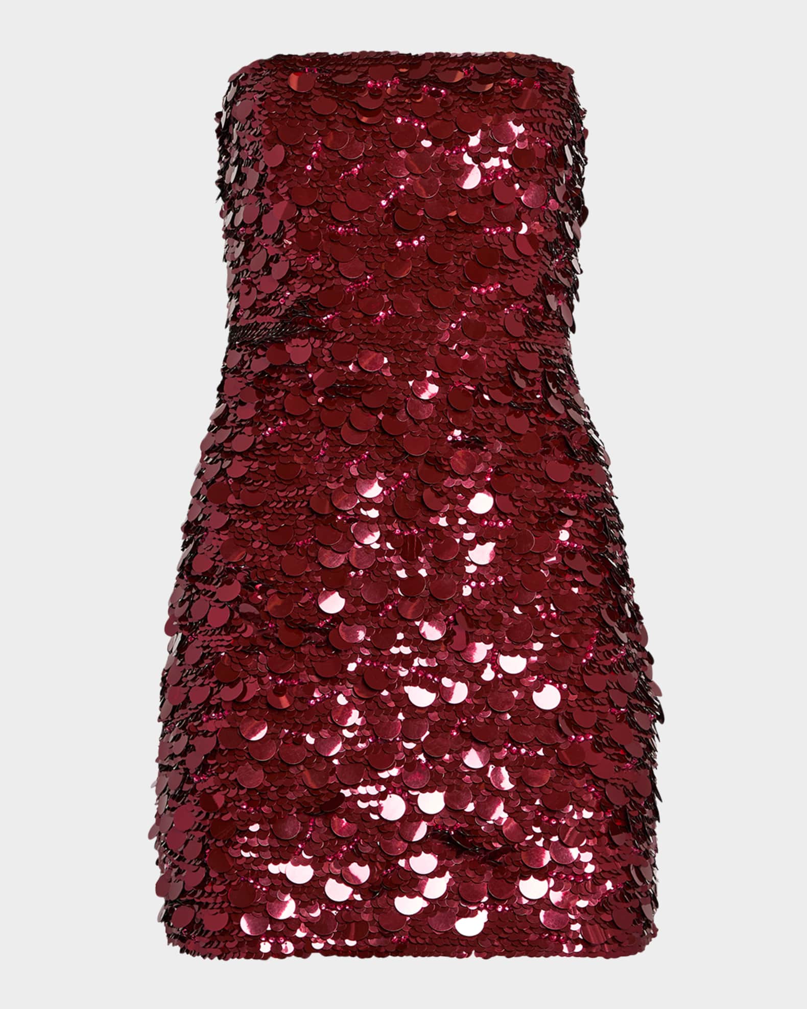 Nolia Sequin Strapless Bodycon Mini Dress 0