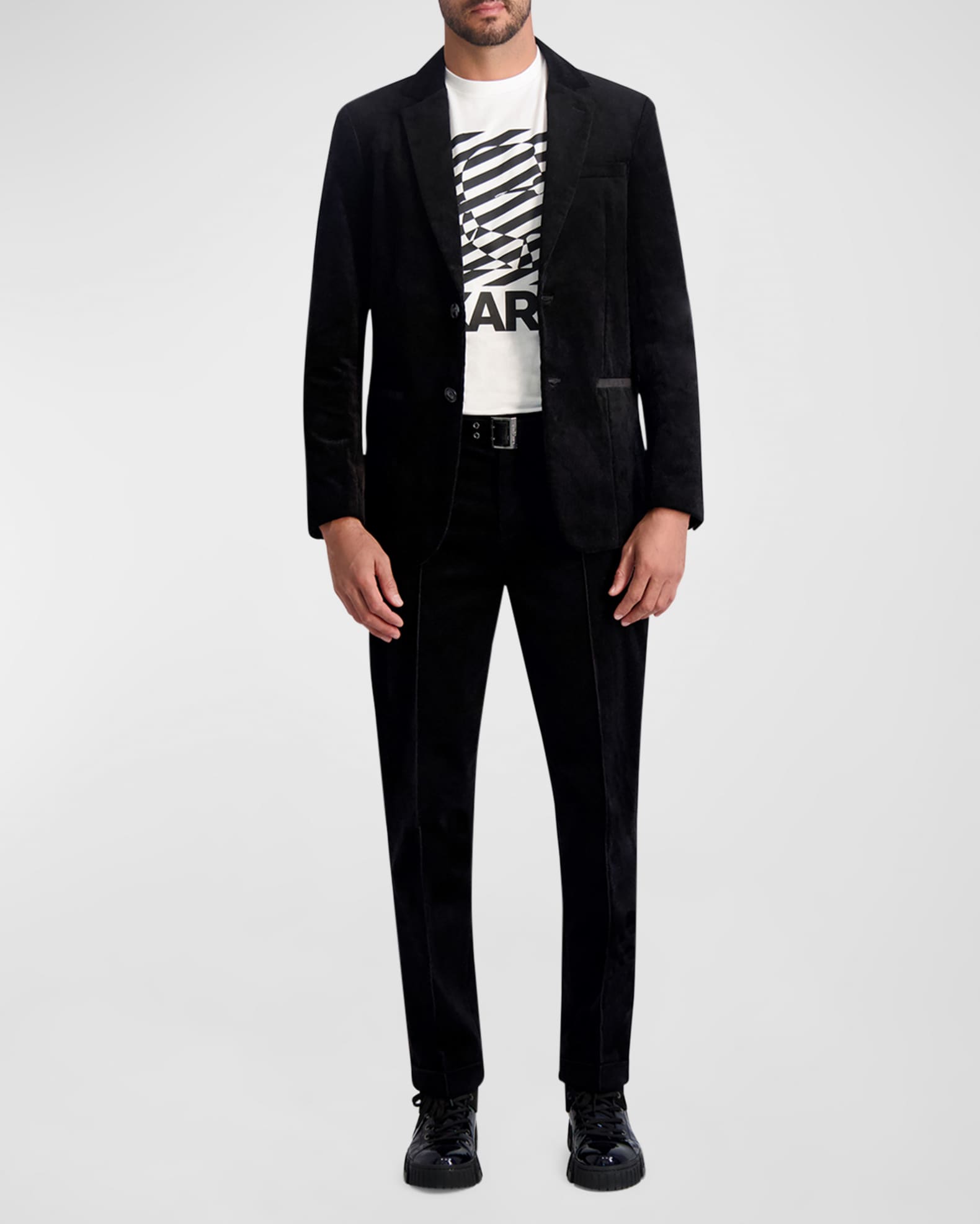 Men's Corduroy 2-Button Blazer 1