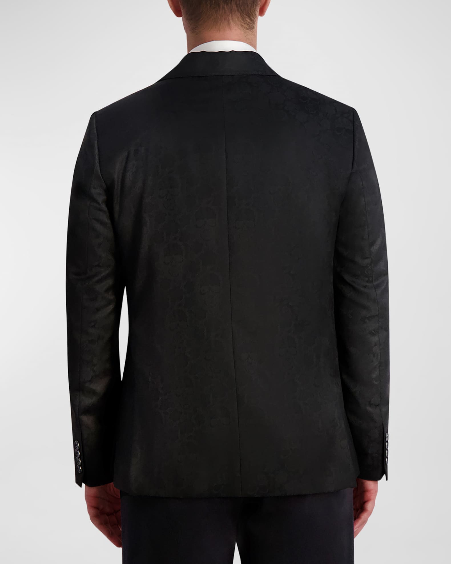 Men's Skull Jacquard Blazer