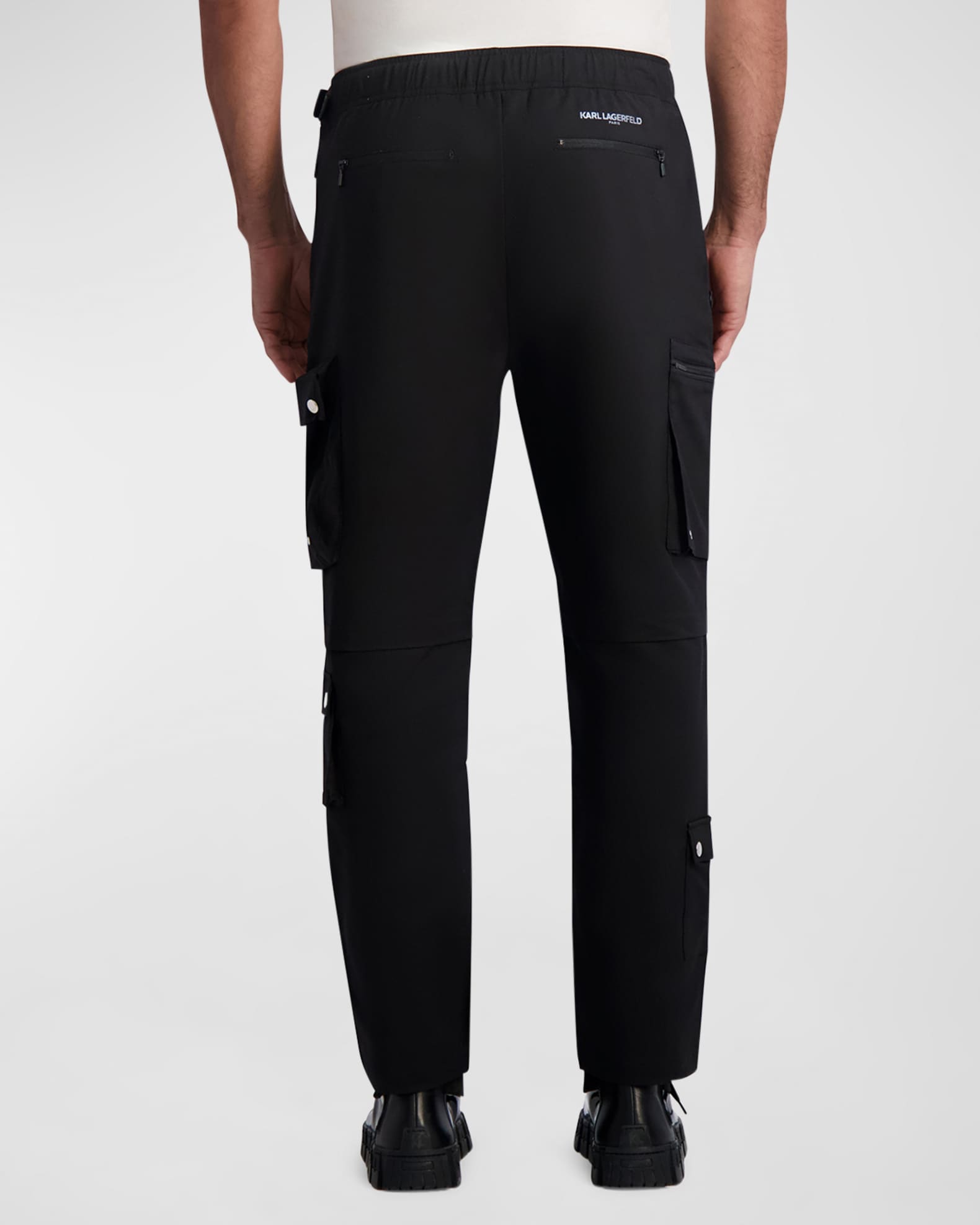Men's Belted Stretch Cargo Joggers 1