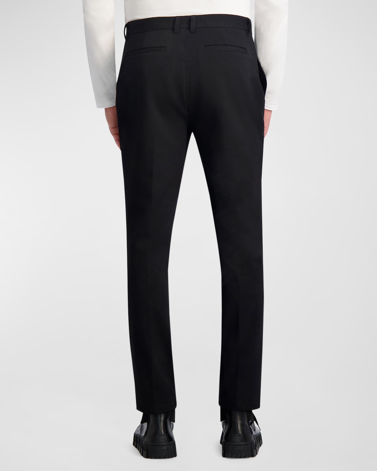 Mens black pinstripe dress pants on sale