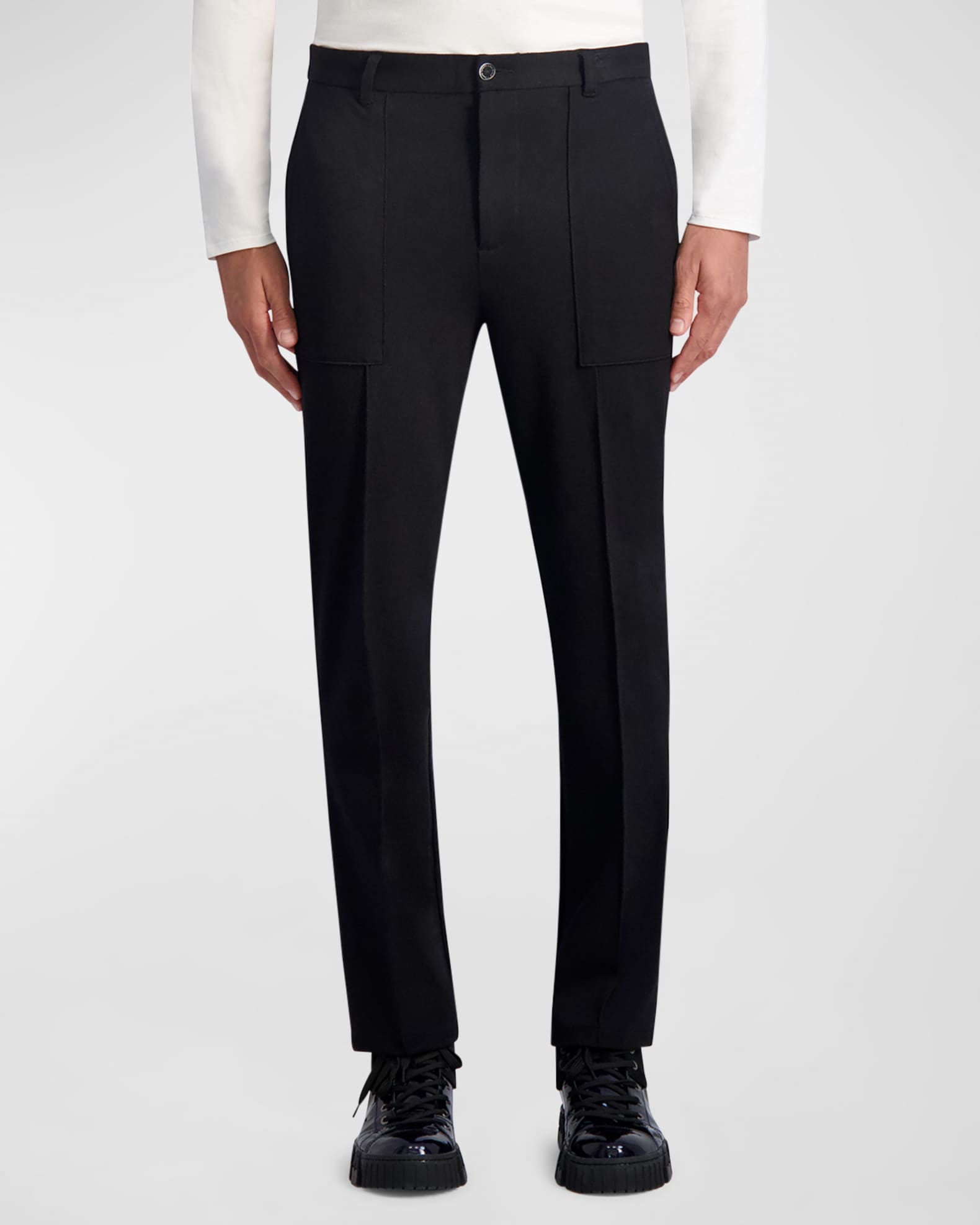 Karl Lagerfeld Paris Men s Ponte Pinstripe Dress Pants Neiman Marcus