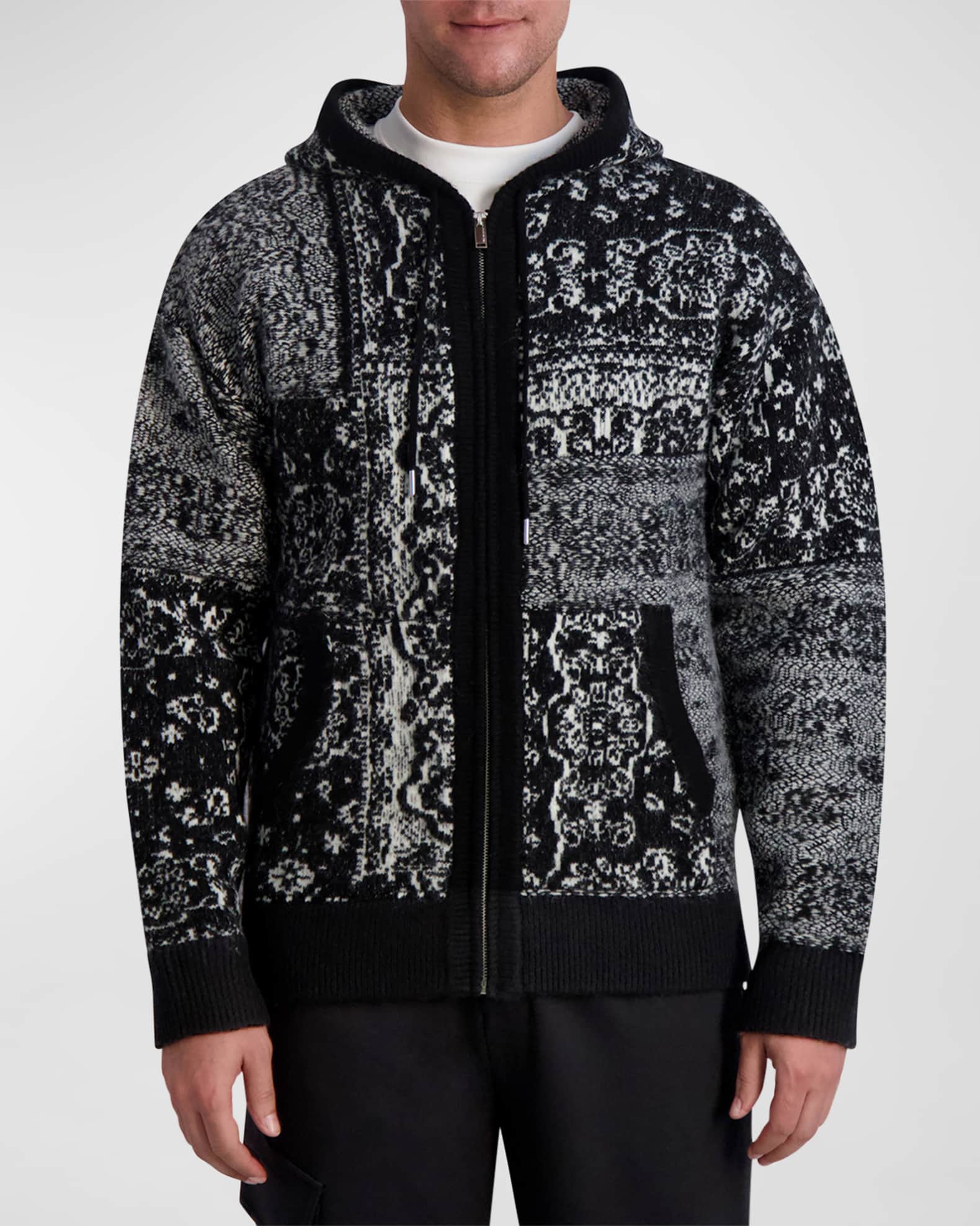 Bandana Full-Zip Hooded Sweater Cardigan 0