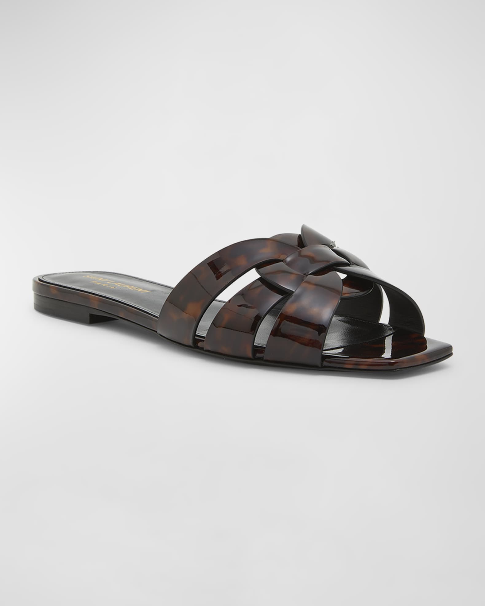 Tribute Tortoise Shell Flat Slide Sandals 1
