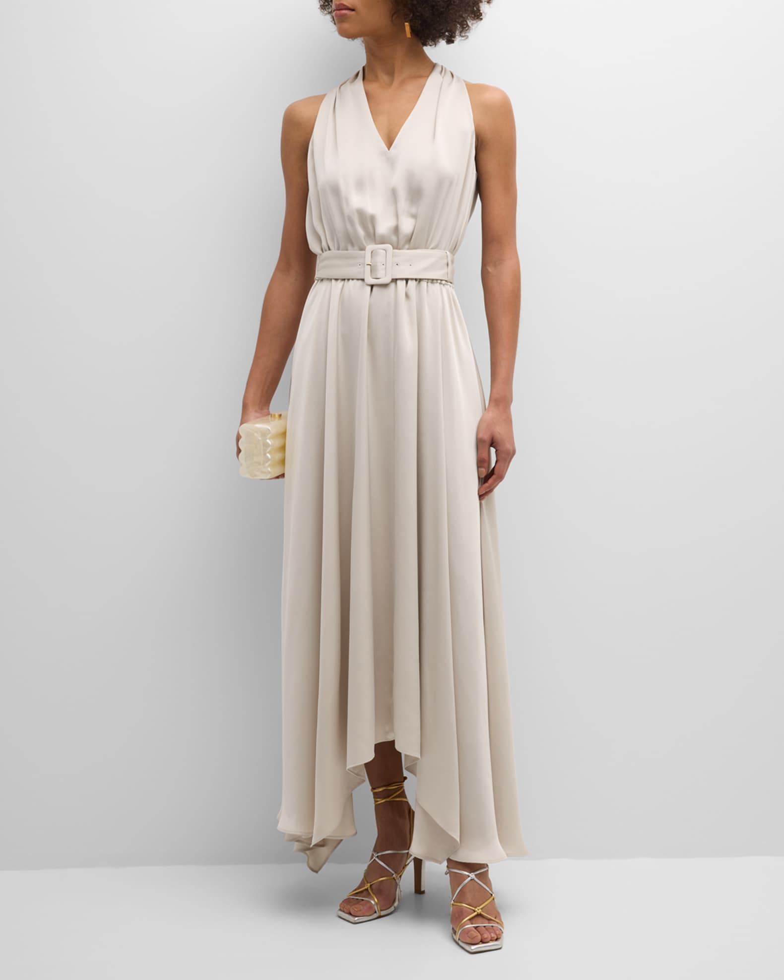 Ryan Midi Sweater Dress Sand Stone Combo - Ramy Brook