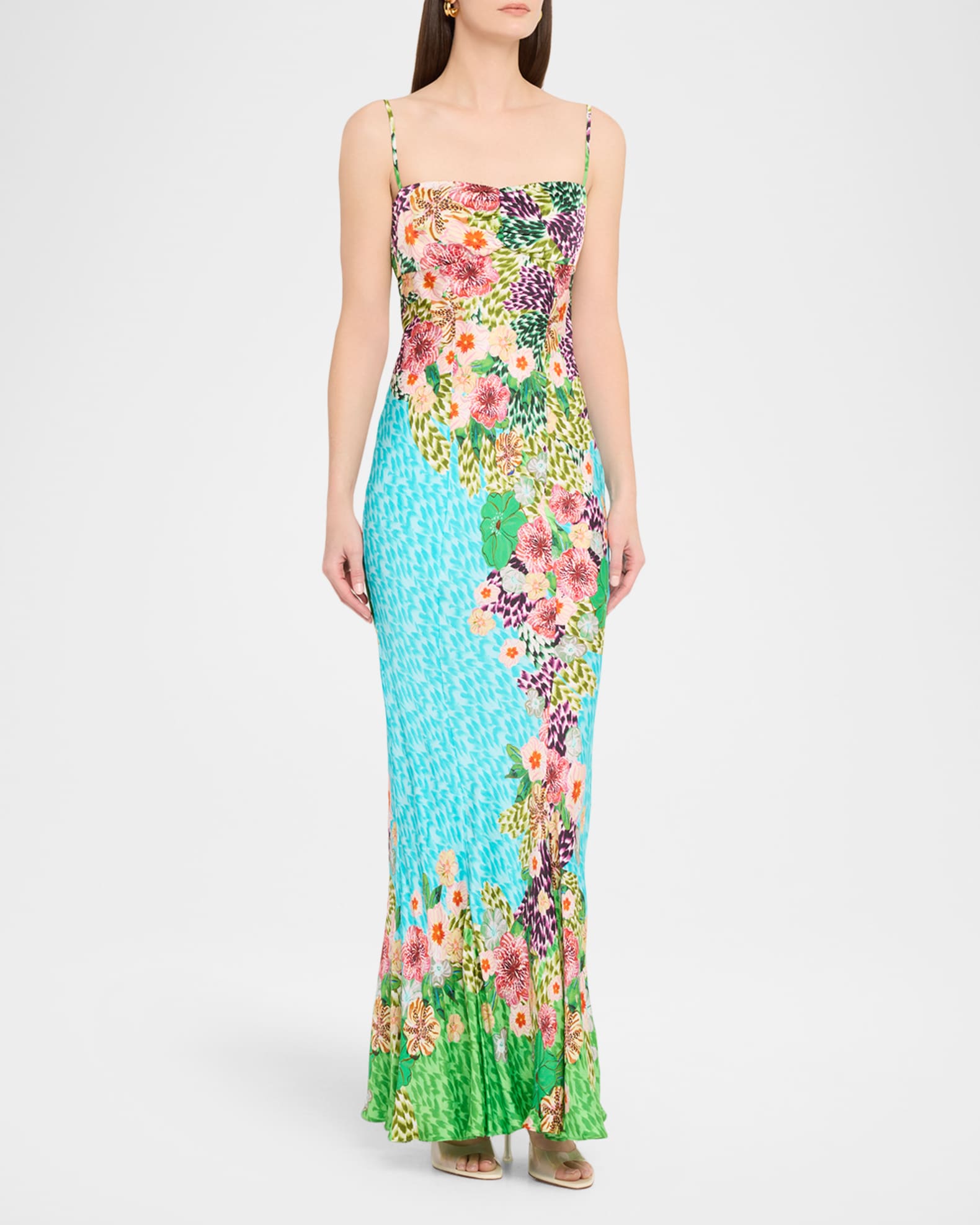dress saloni Red Flowers Mini Dress XXL main image 0