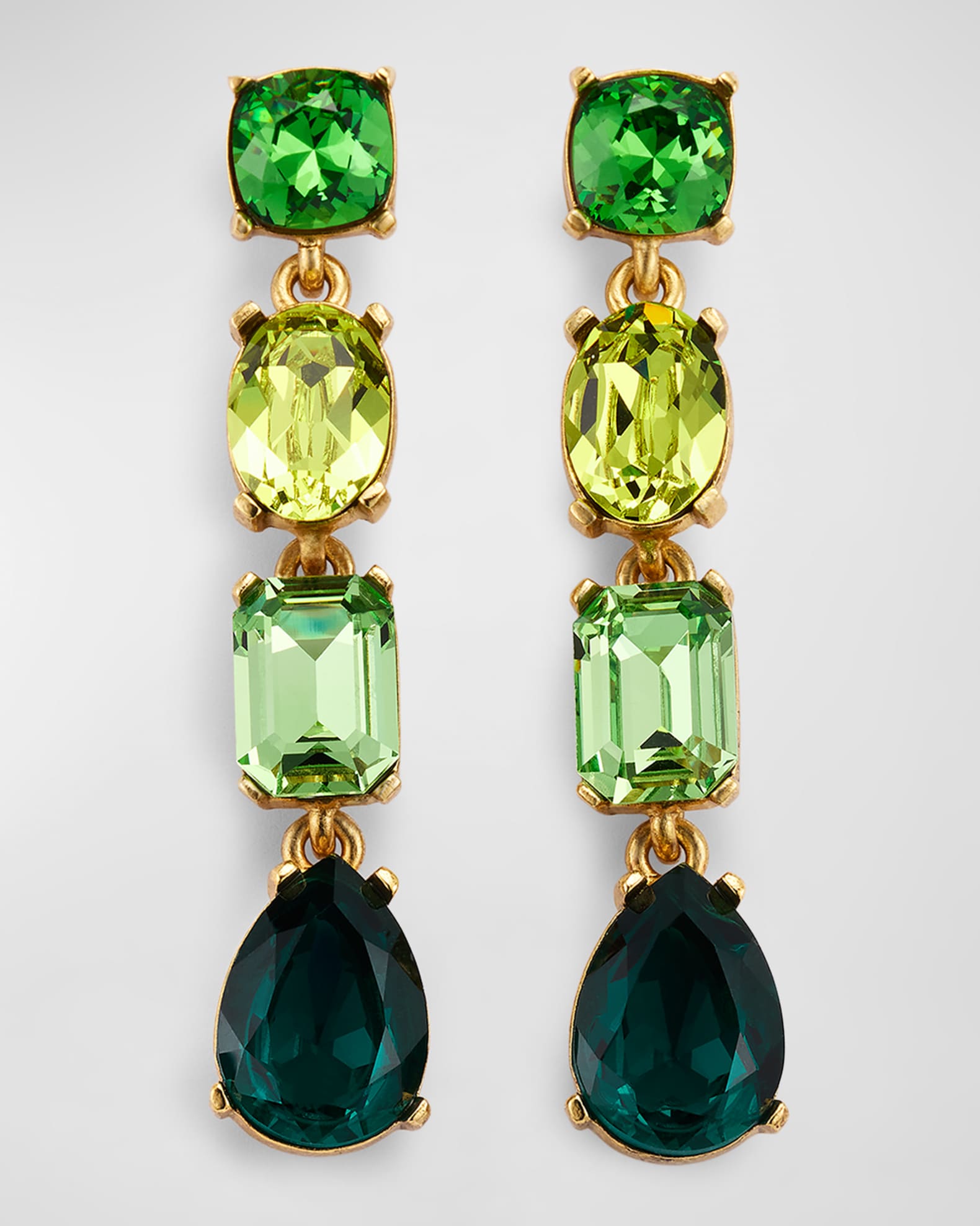 Oscar de la Renta Large Gallery Earrings