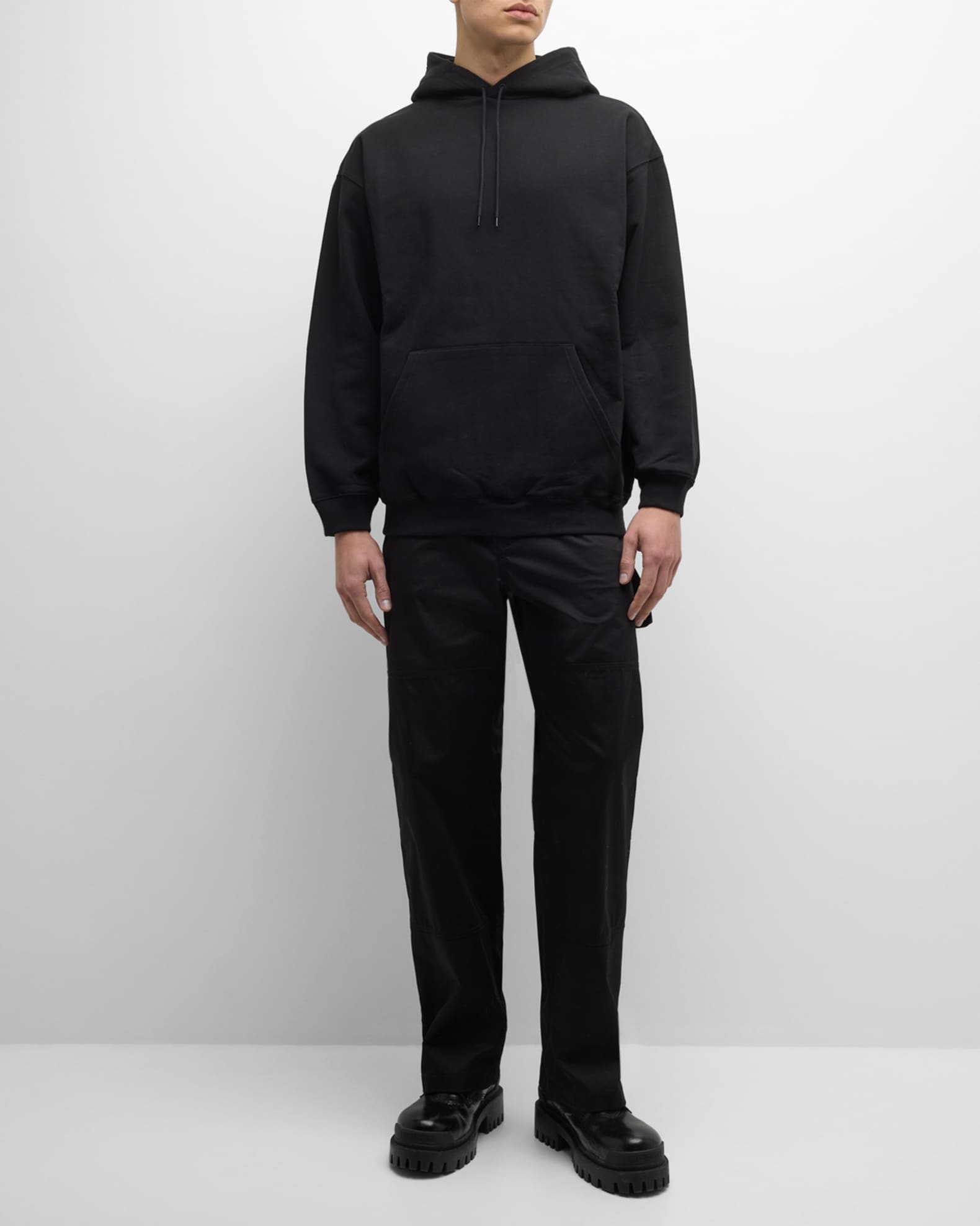 Balenciaga Men s Hoodie with Back Logo Neiman Marcus